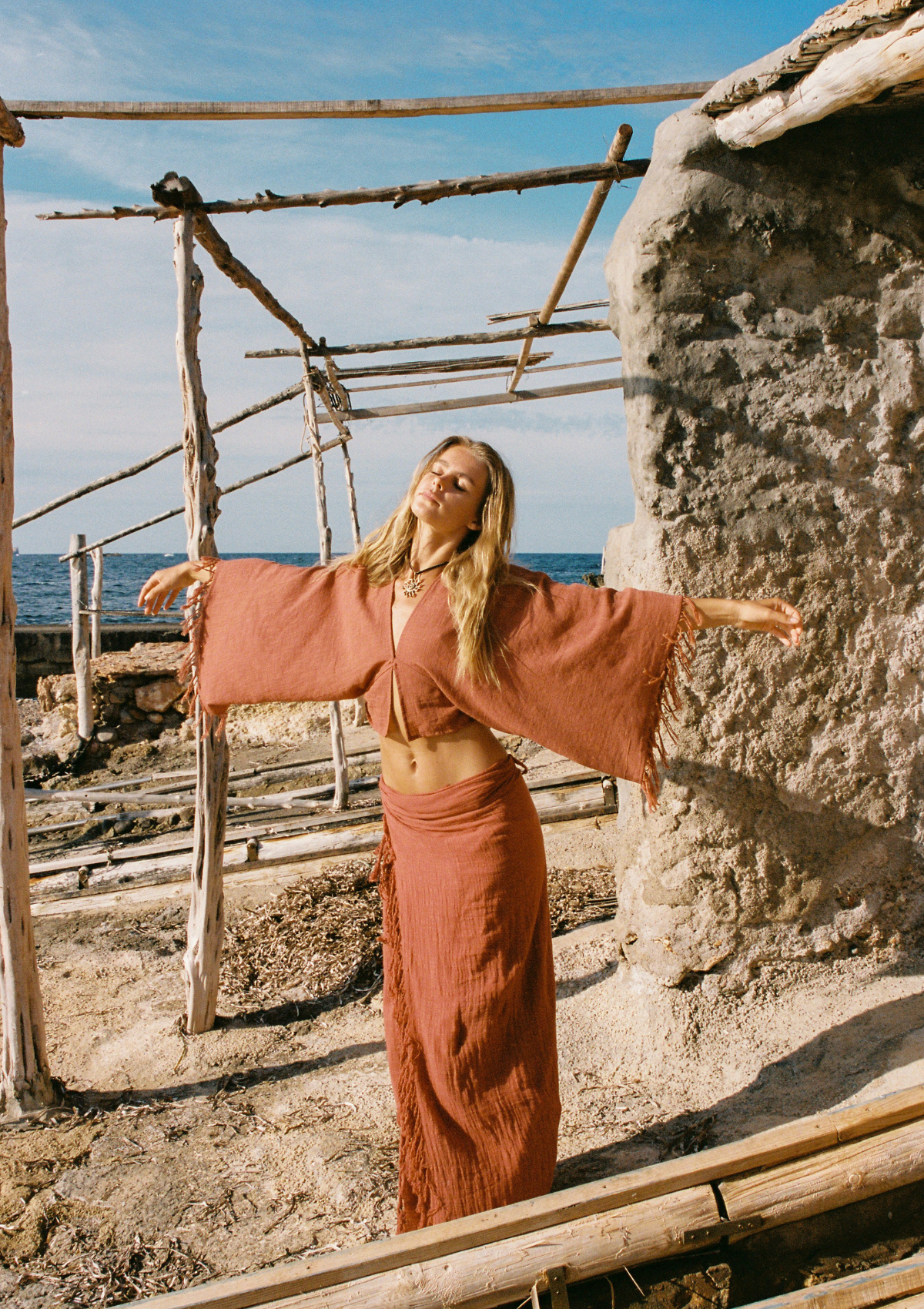 NARAYA DRESS- BAKED CLAY