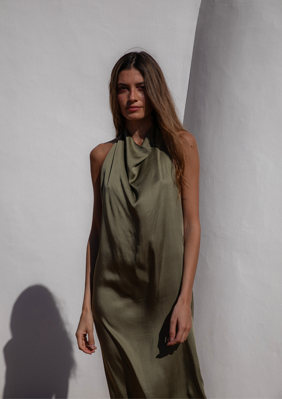 ZARAIA-KLEID – OLIV