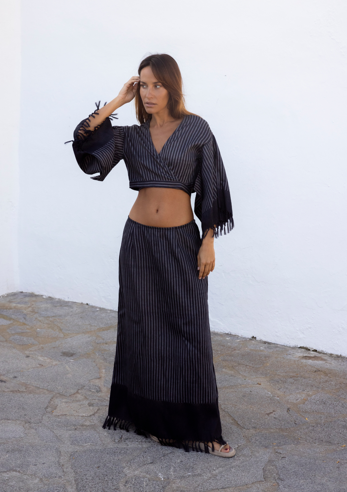 SUKI FRINGE ROCK- STREIFEN