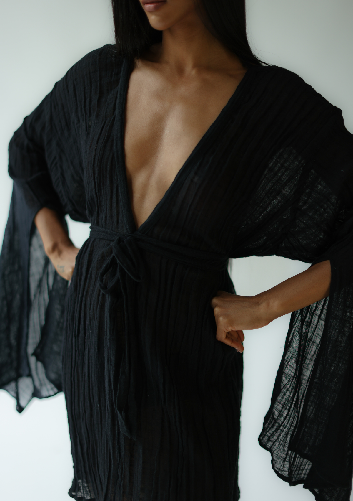 VESTIDO TÚNICA SIA - NEGRO