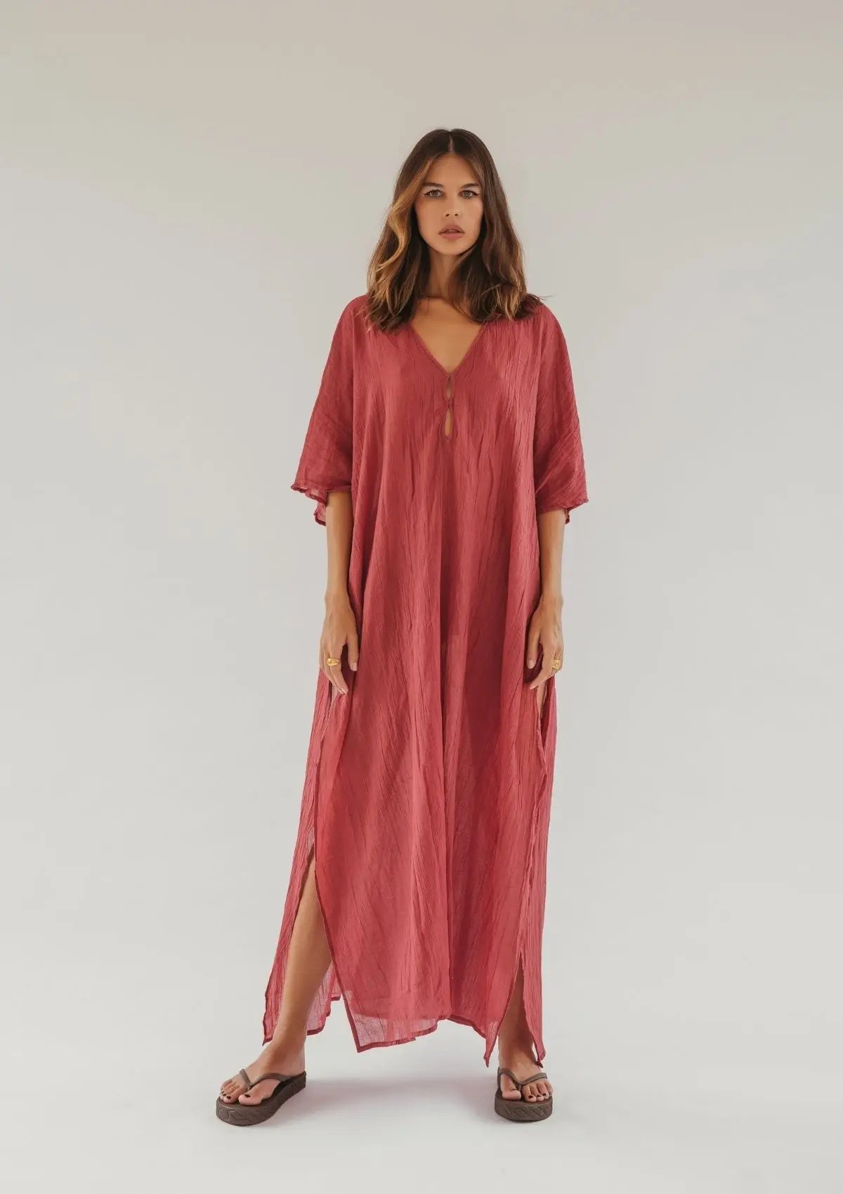 ARIA MAXI KAFTAN - CHILLI OIL - Studio Tia