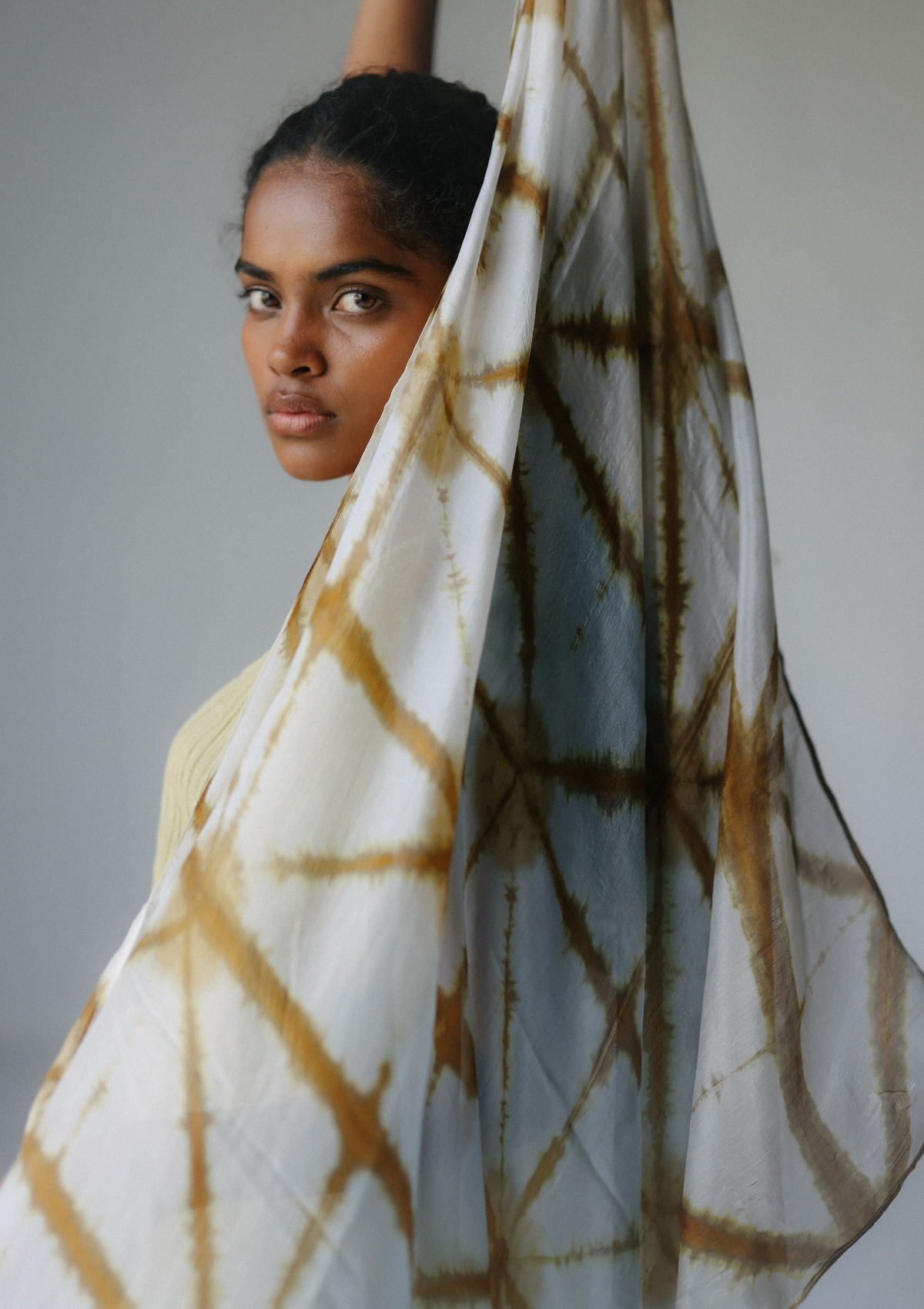 SCARF PAREO- GREEN TIE DYE