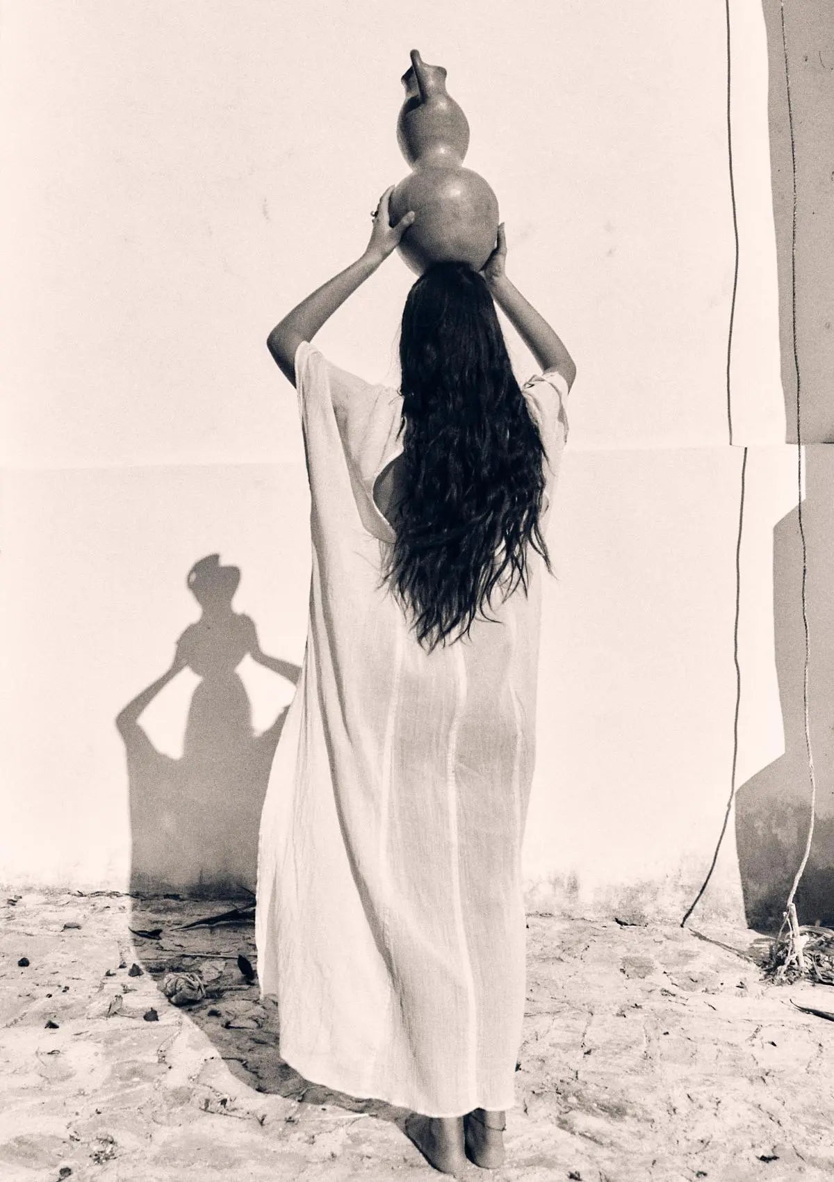 CAFTÁN LARGO ARIA - KORA SIN TEÑIR