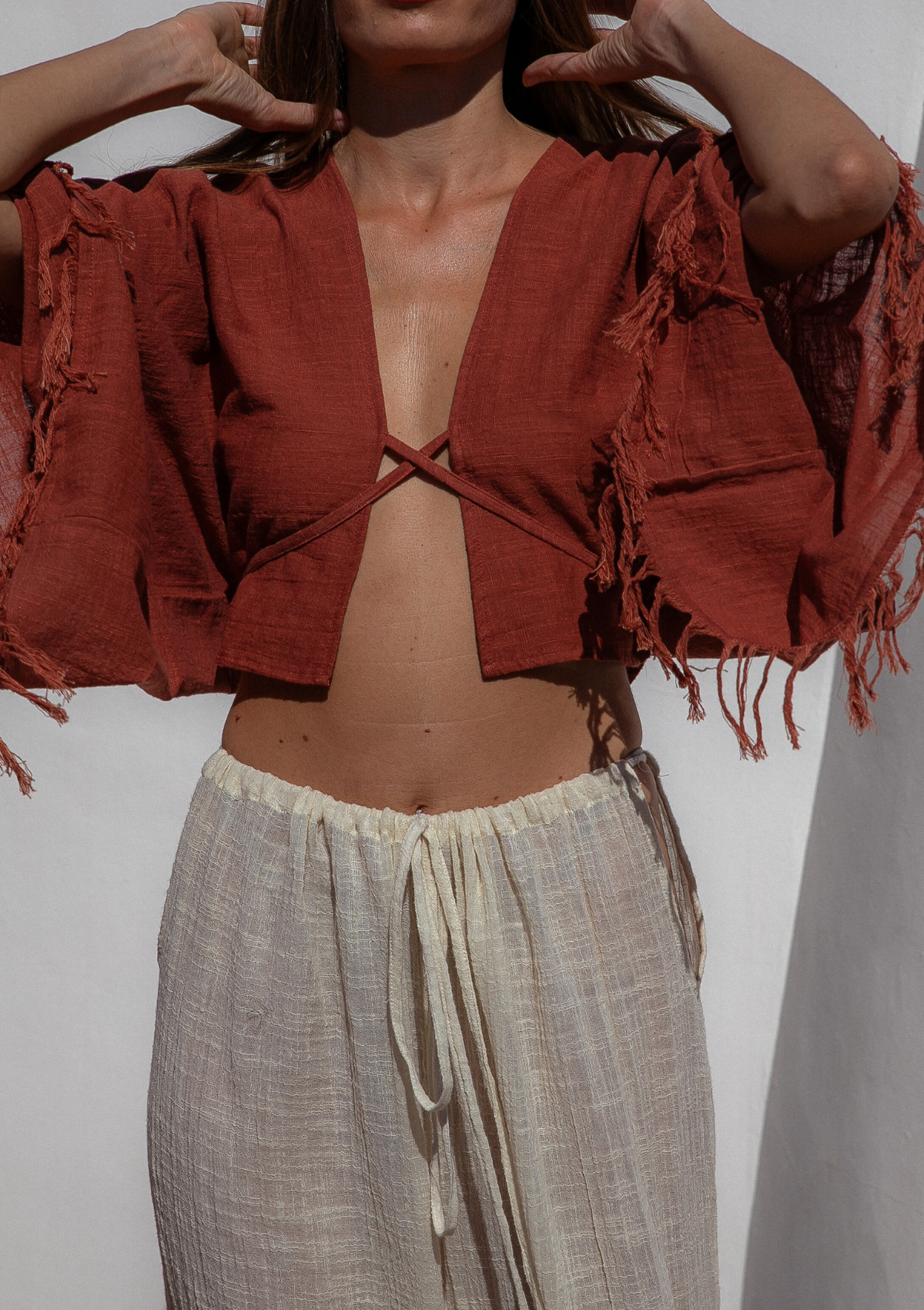 SOLEIA TOP- BAKED CLAY