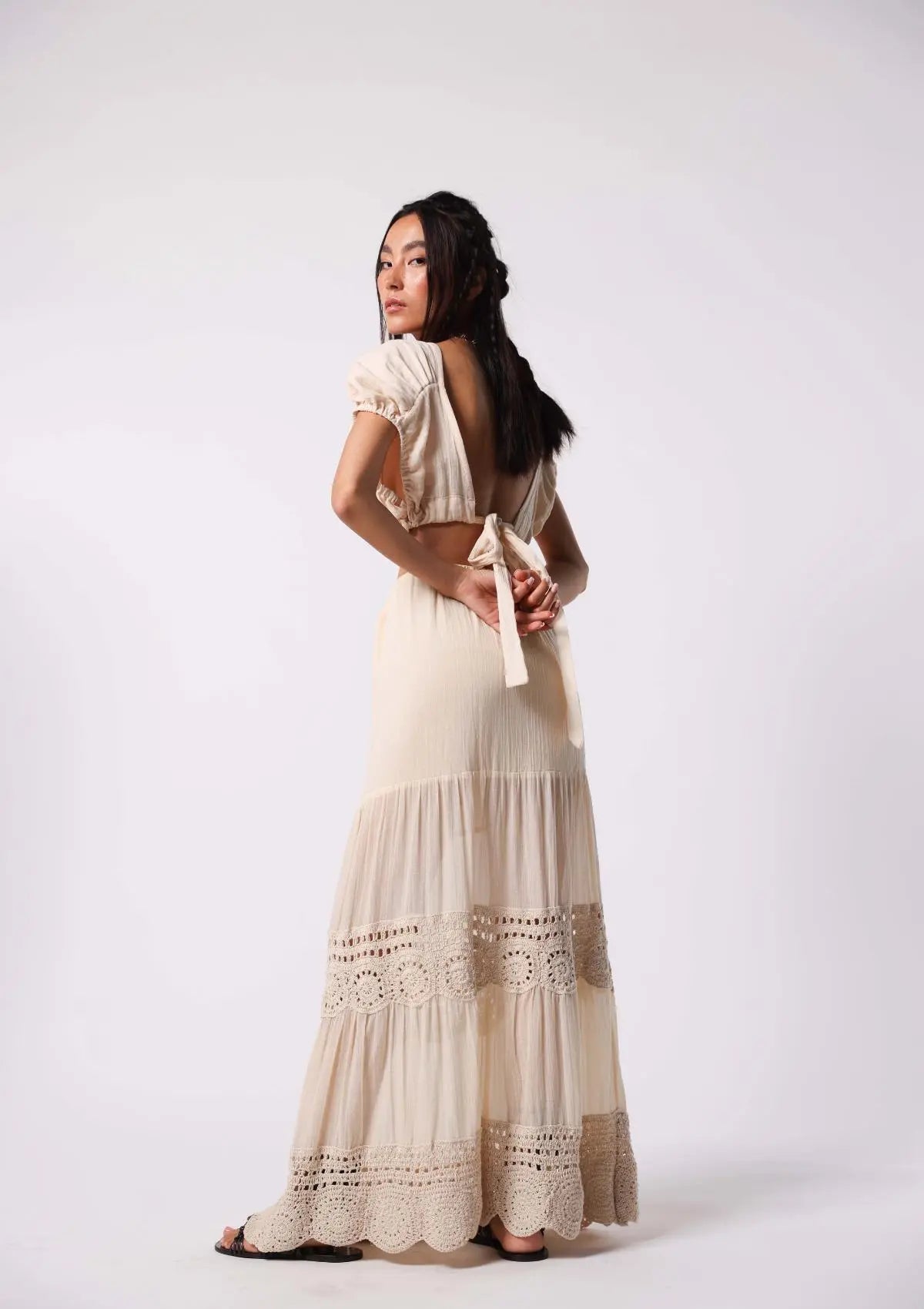 BOHEME CROCHET SKIRT - UNDYED KORA