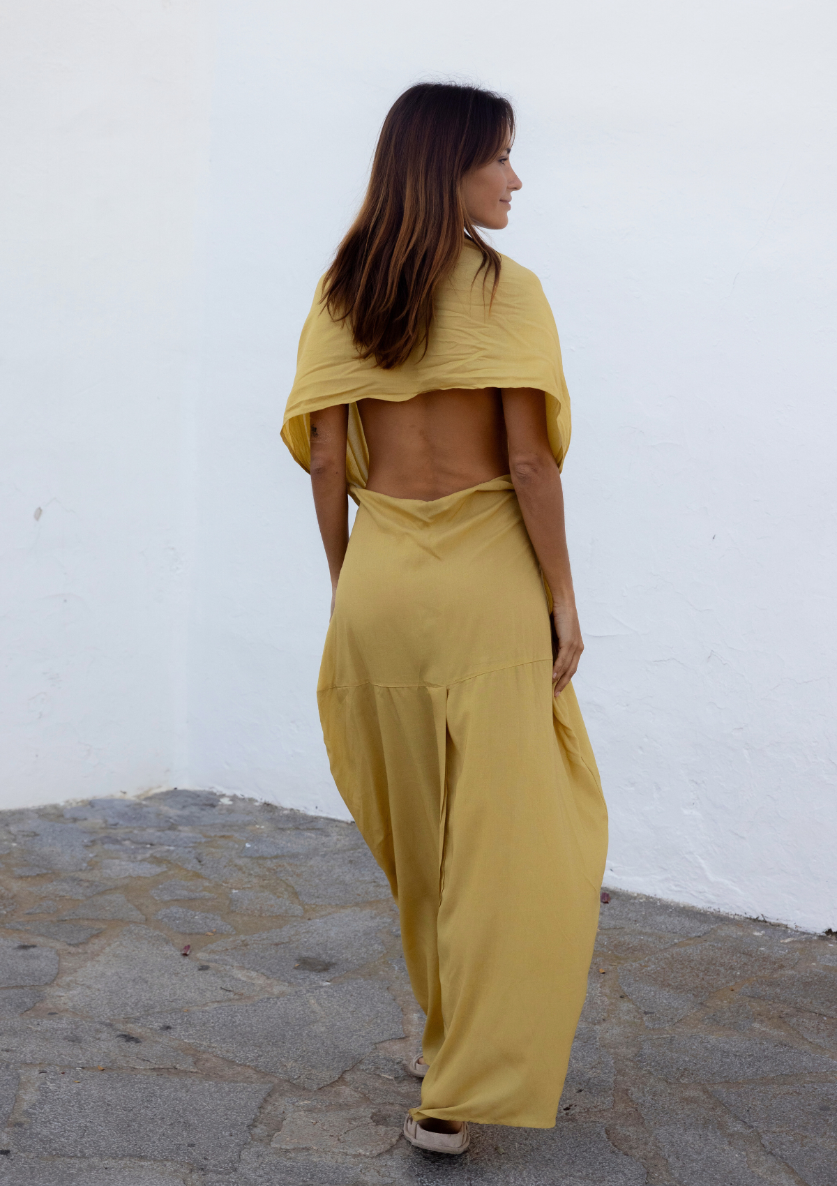 HOOD KAFTAN- BEIGE TAN