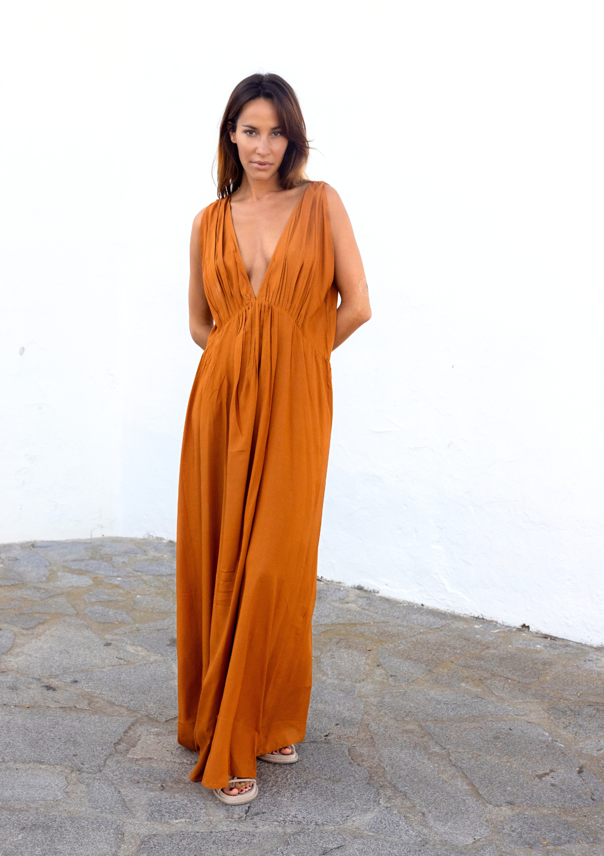 FUJI DRESS- GOLD FLAME