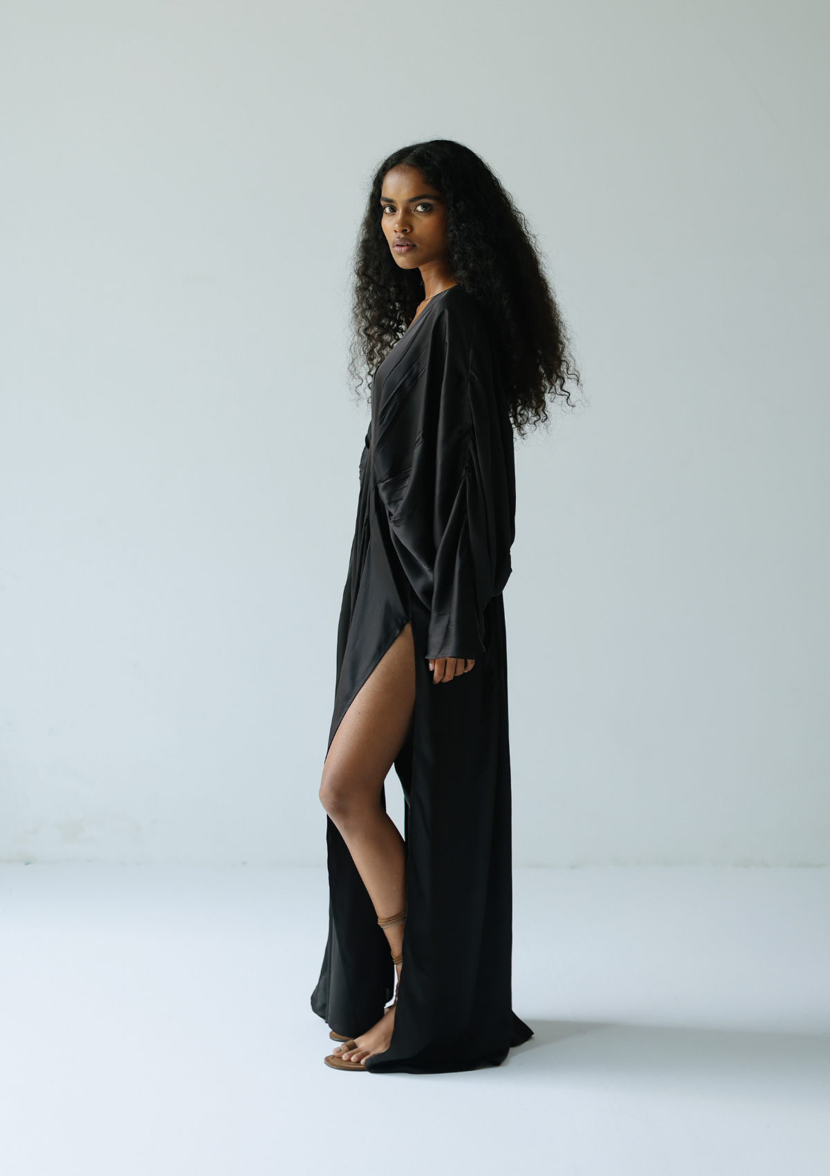 CORA KAFTAN DRESS - BLACK