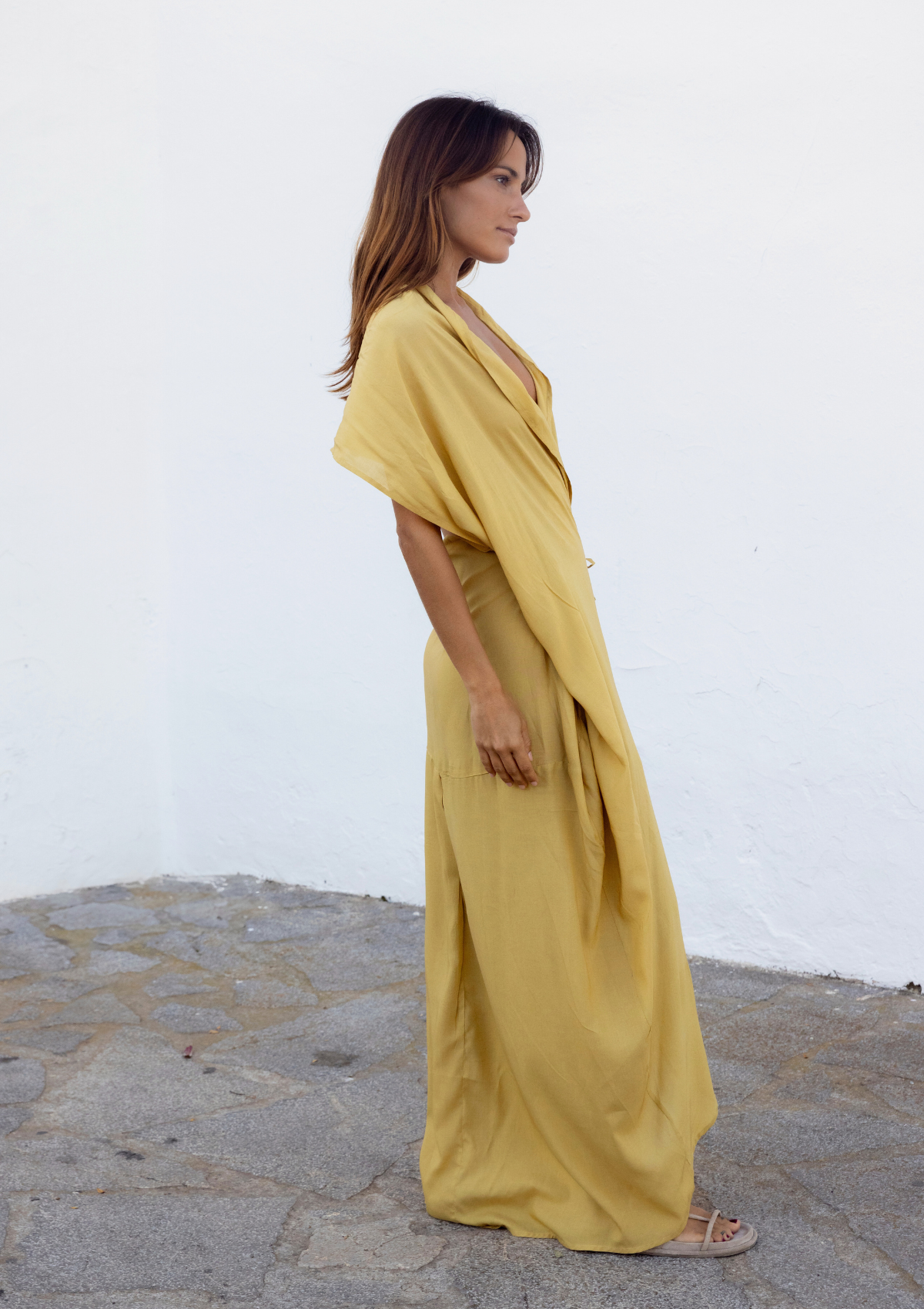 HOOD KAFTAN- BEIGE TAN