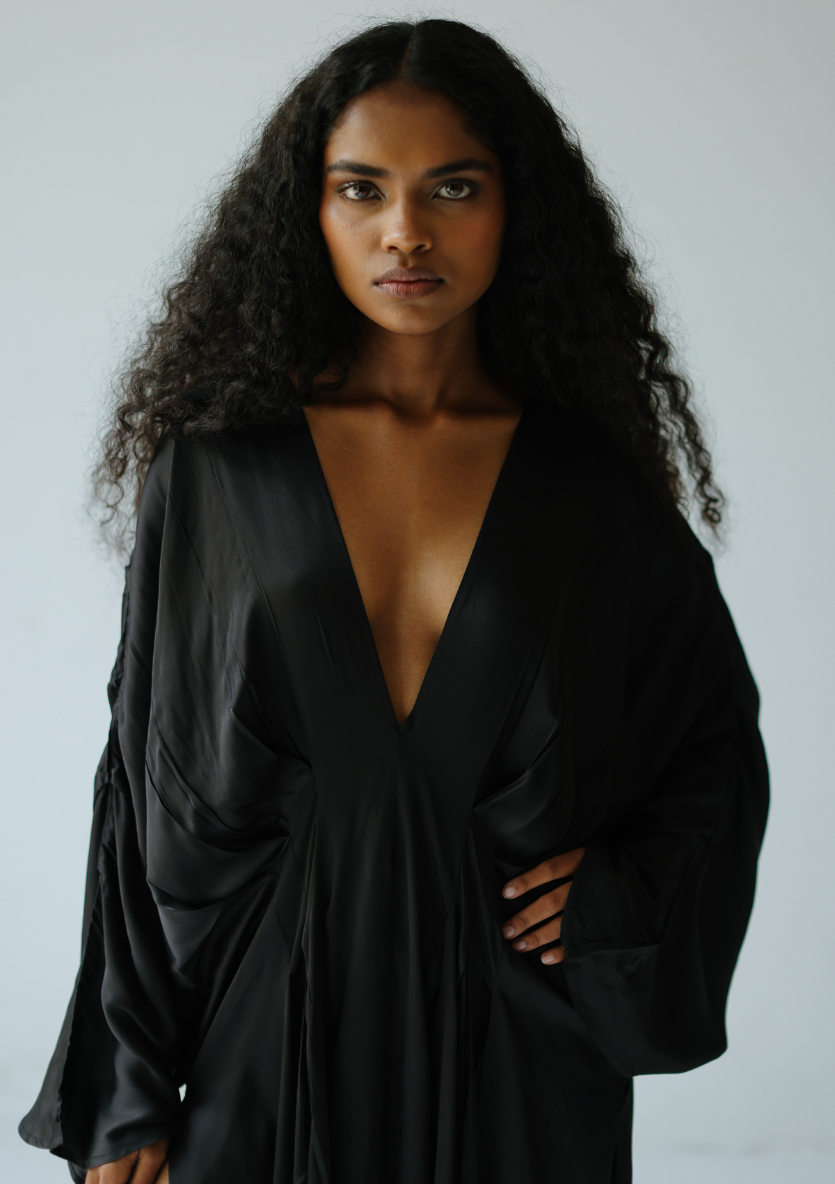 CORA KAFTAN DRESS - BLACK