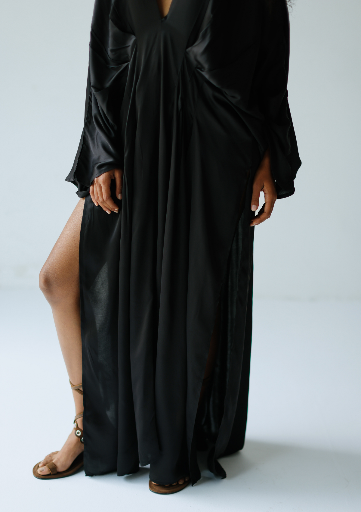 CORA KAFTAN DRESS - BLACK