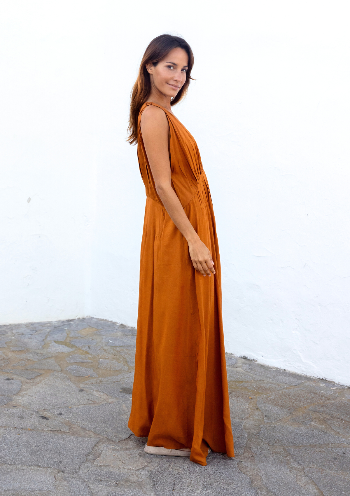 FUJI DRESS- GOLD FLAME