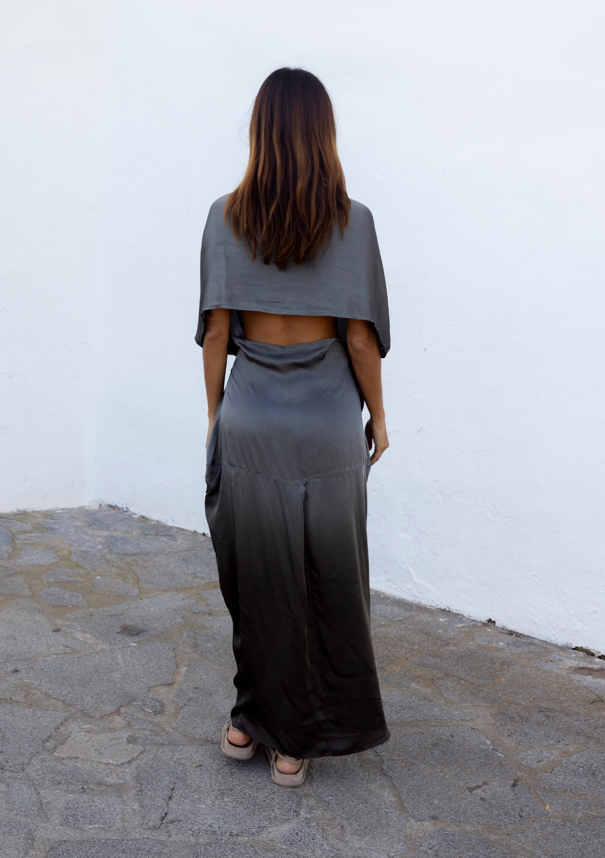 HOOD KAFTAN- TEA LEAF