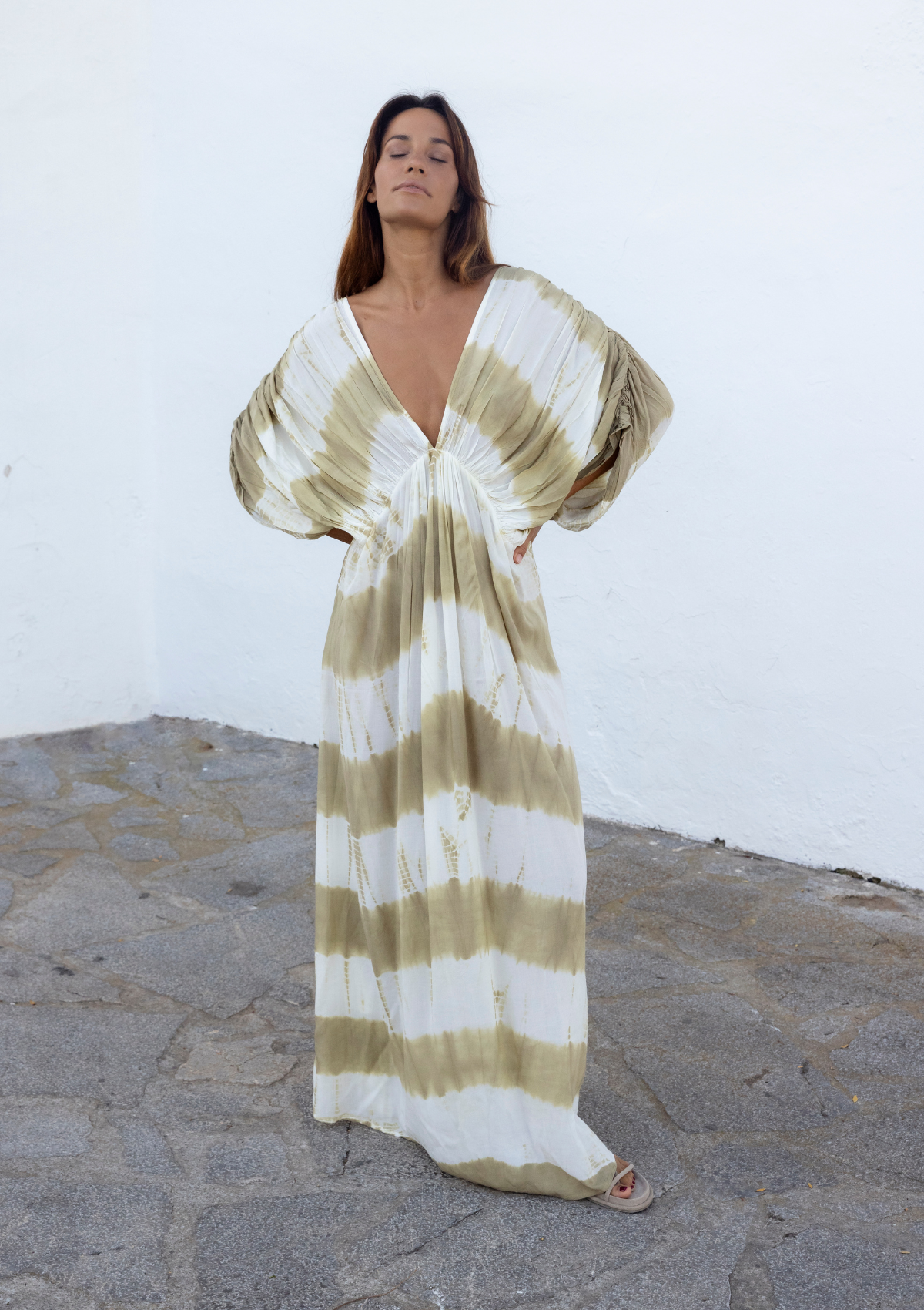 SOLEIL-KLEID – KELP-BATIK