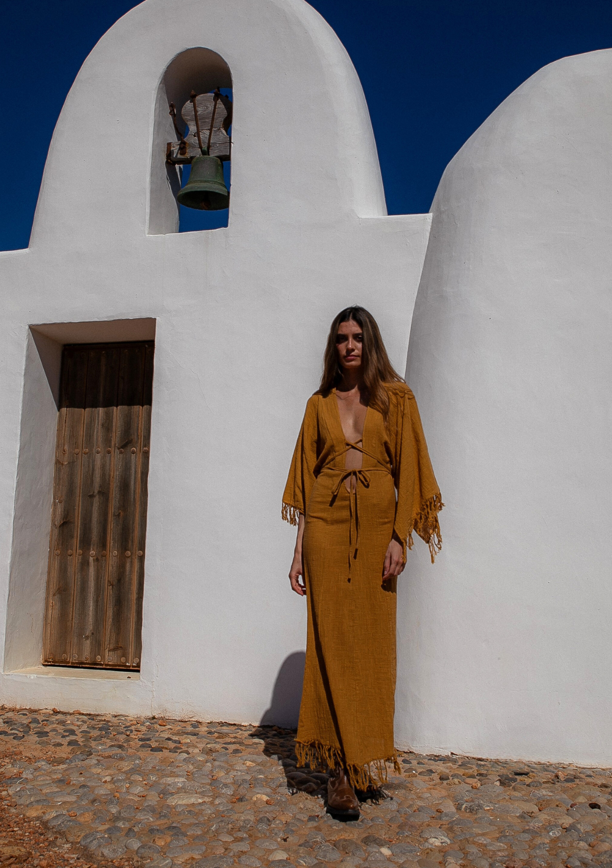 ELARA DRESS- INCA GOLD