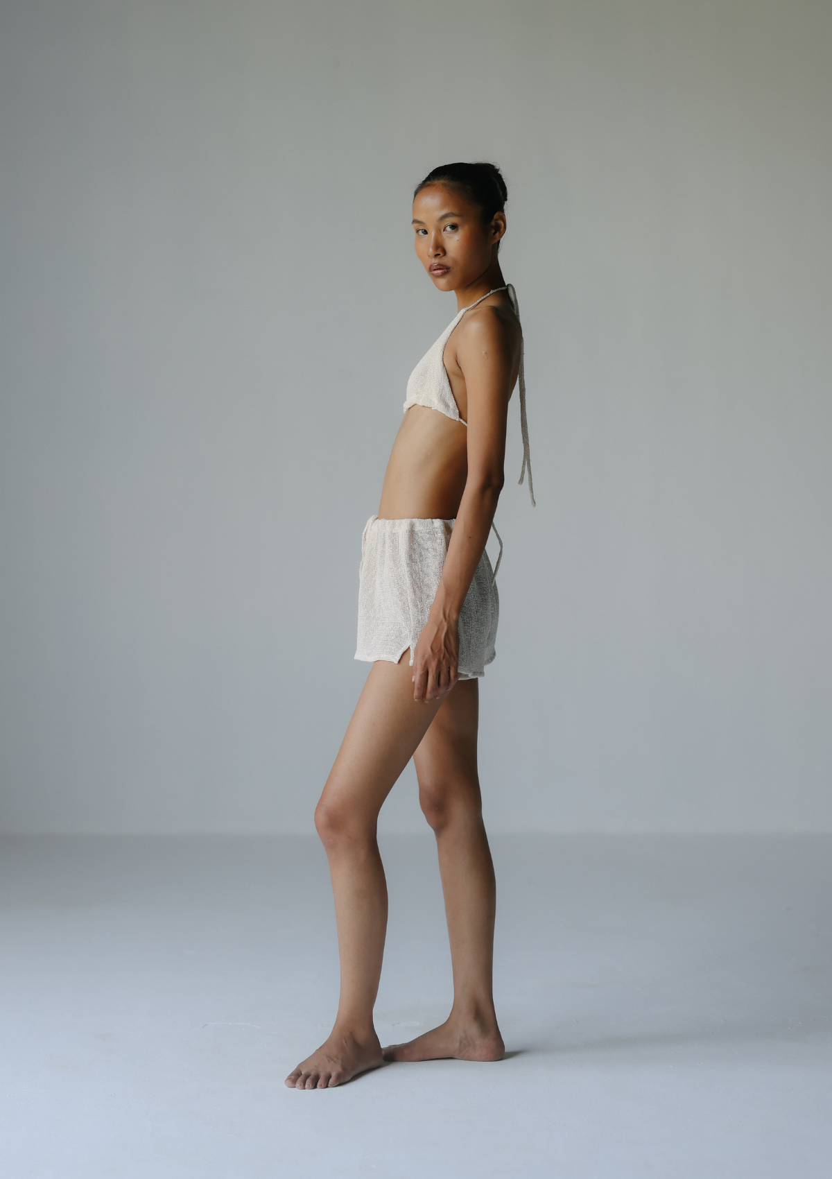 MESH BIKINI- NATURAL