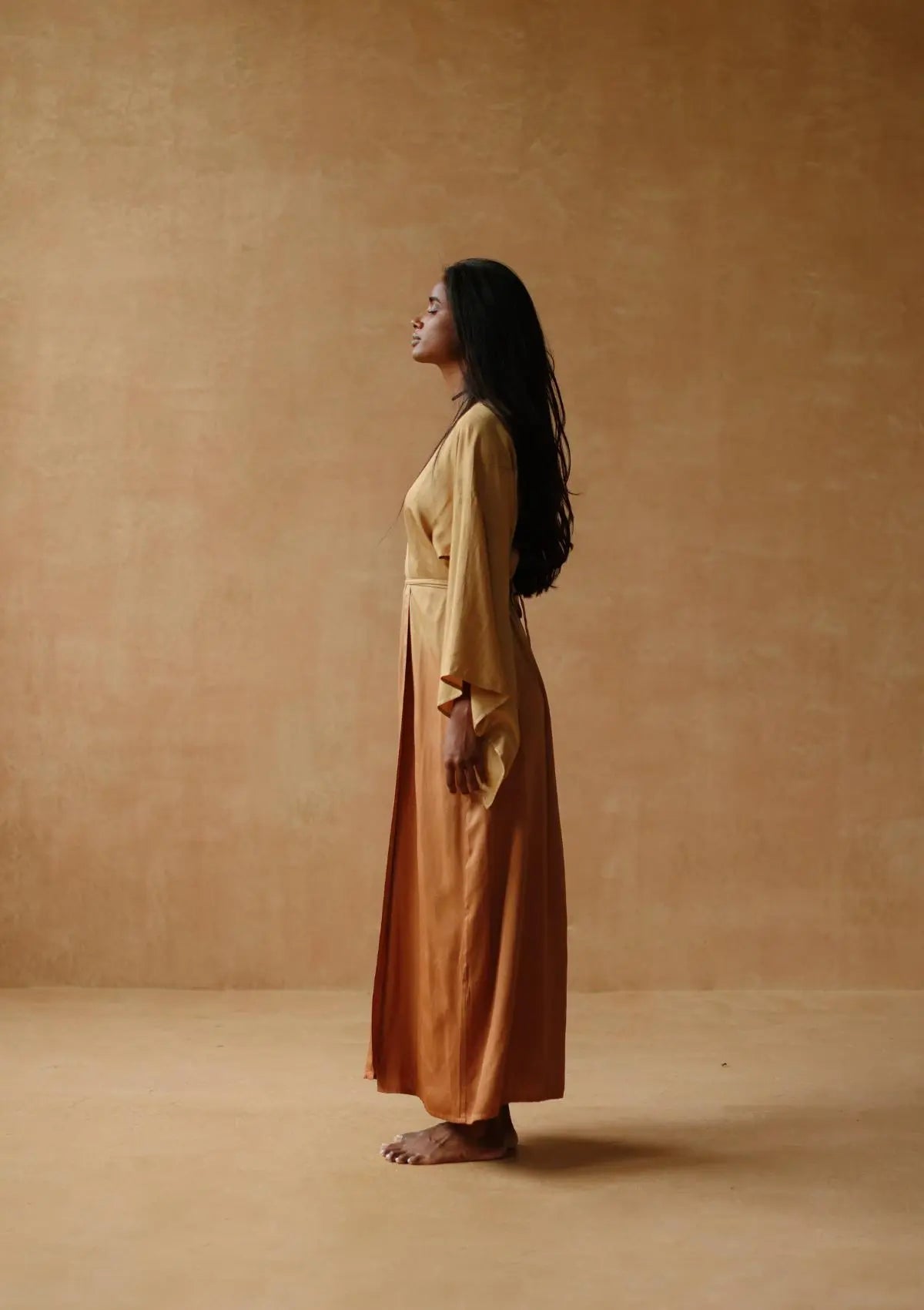 KORA KIMONO DRESS- INCA GOLD OMBRE