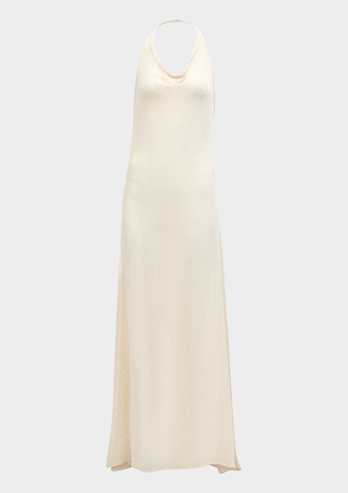 MARA HALTER DRESS- NATURAL