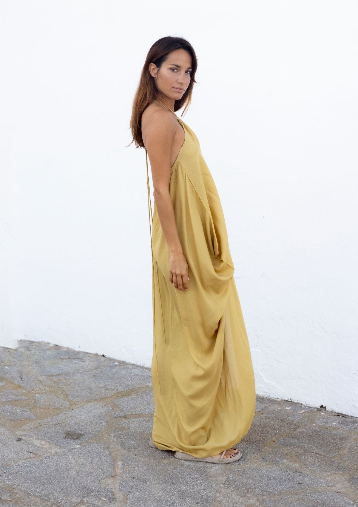 MAILA KAFTAN- INDISCHES HELLBRAUN