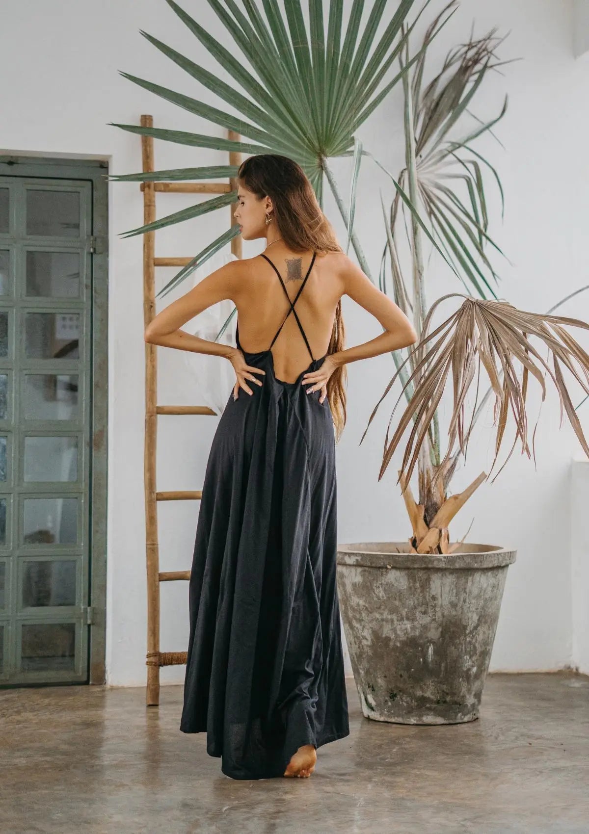 CALI MAXI DRESS - BLACK - Studio Tia