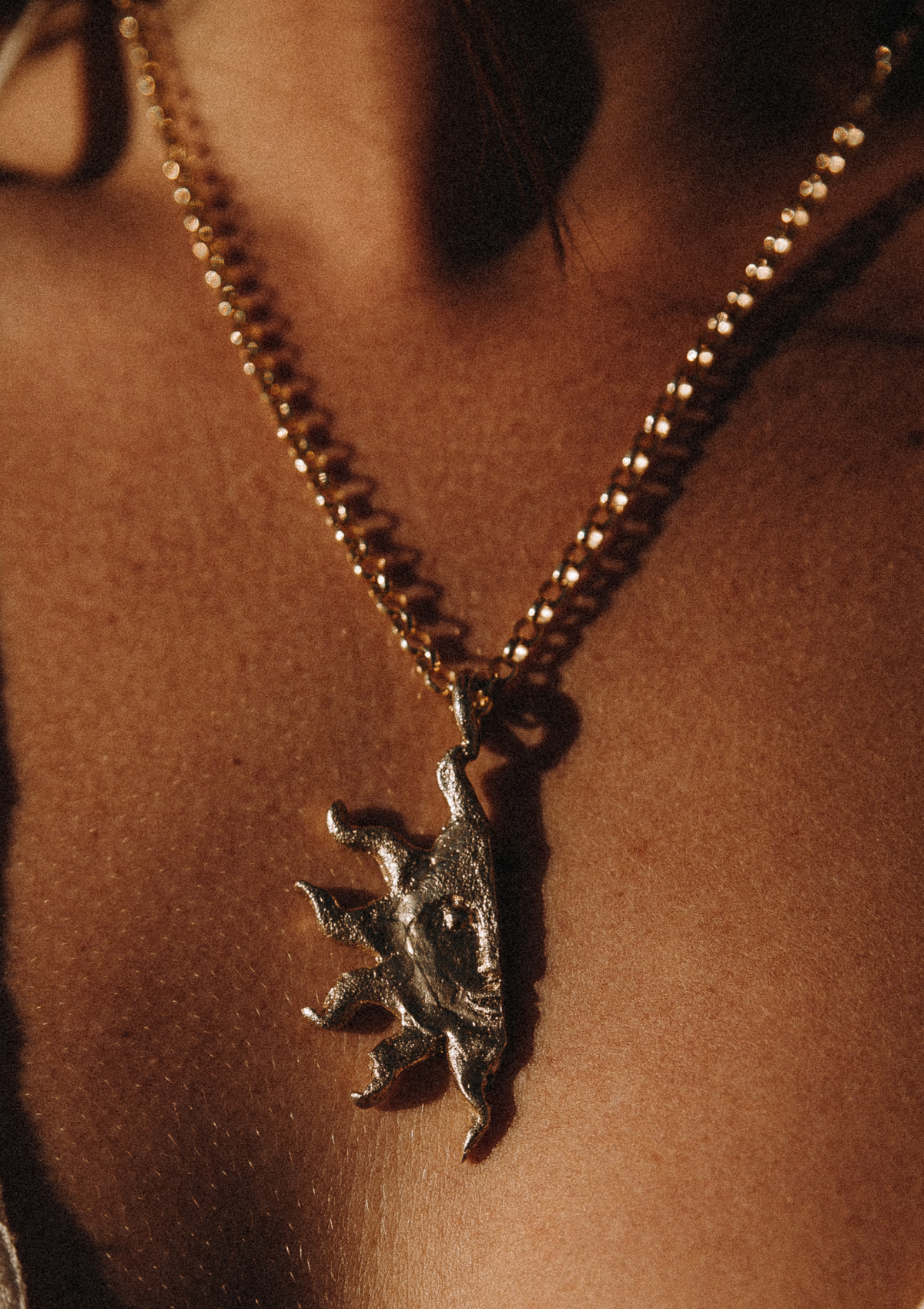 Cadena 3.90mm 50 cm - Plata bañada en oro