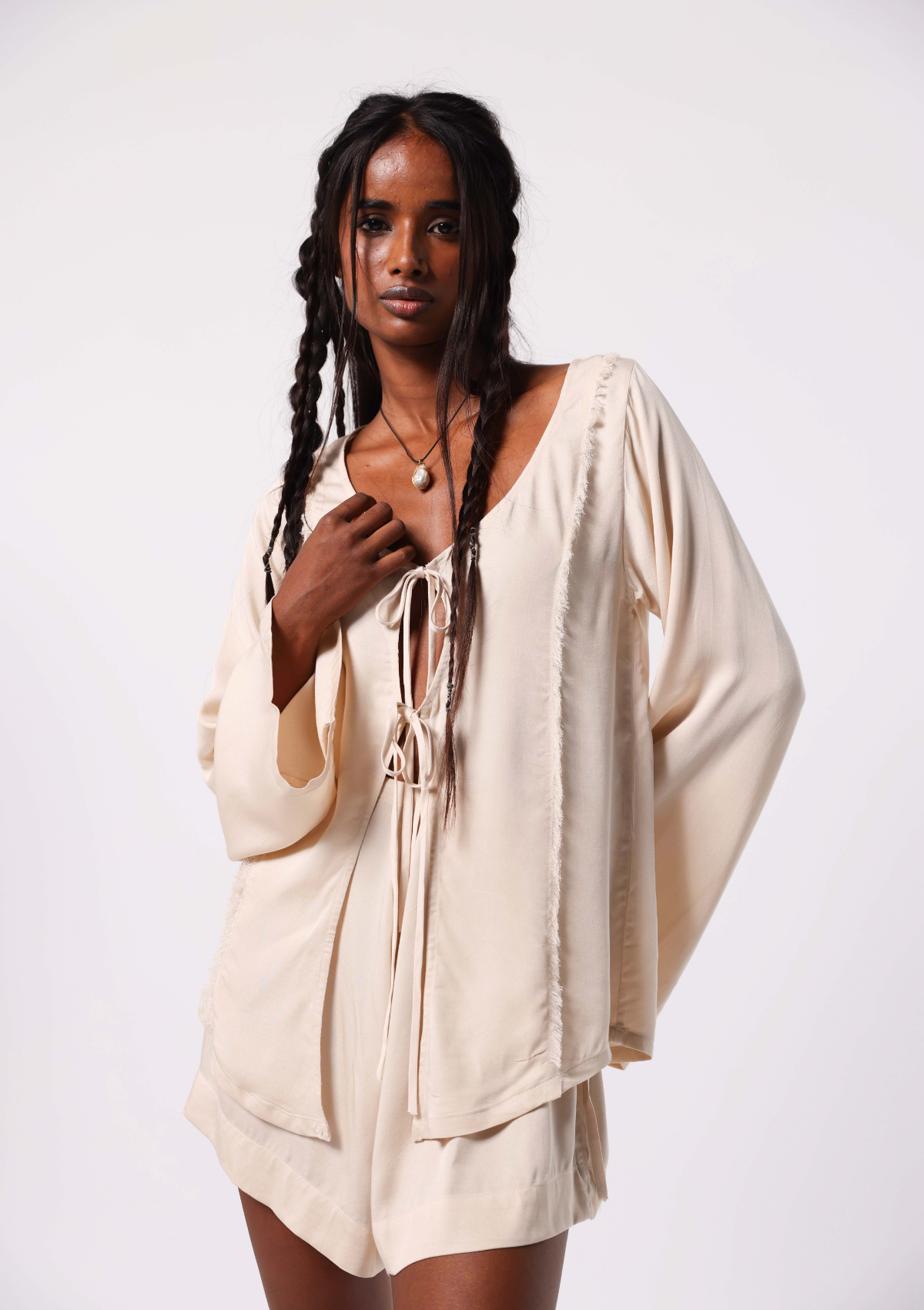 ILONA TOP- UNDYED KORA