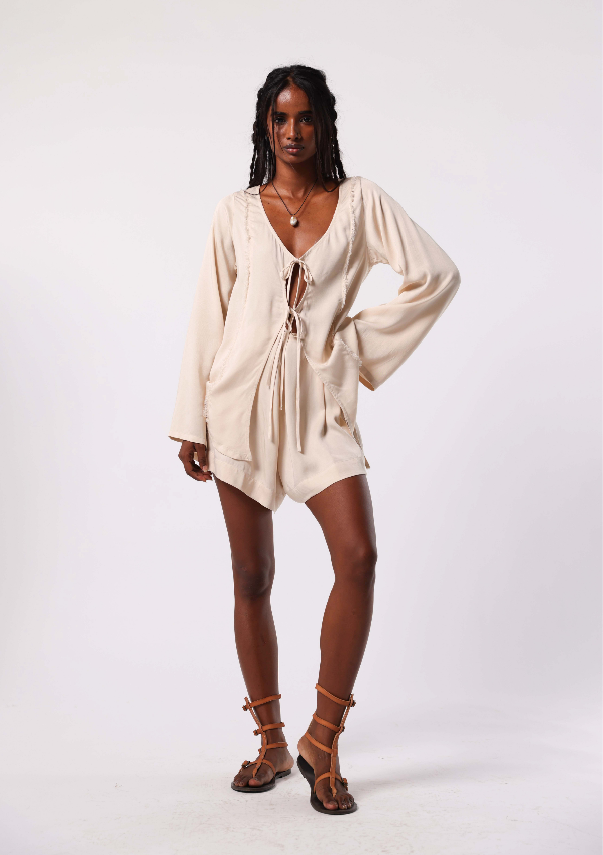 ILONA TOP- UNDYED KORA