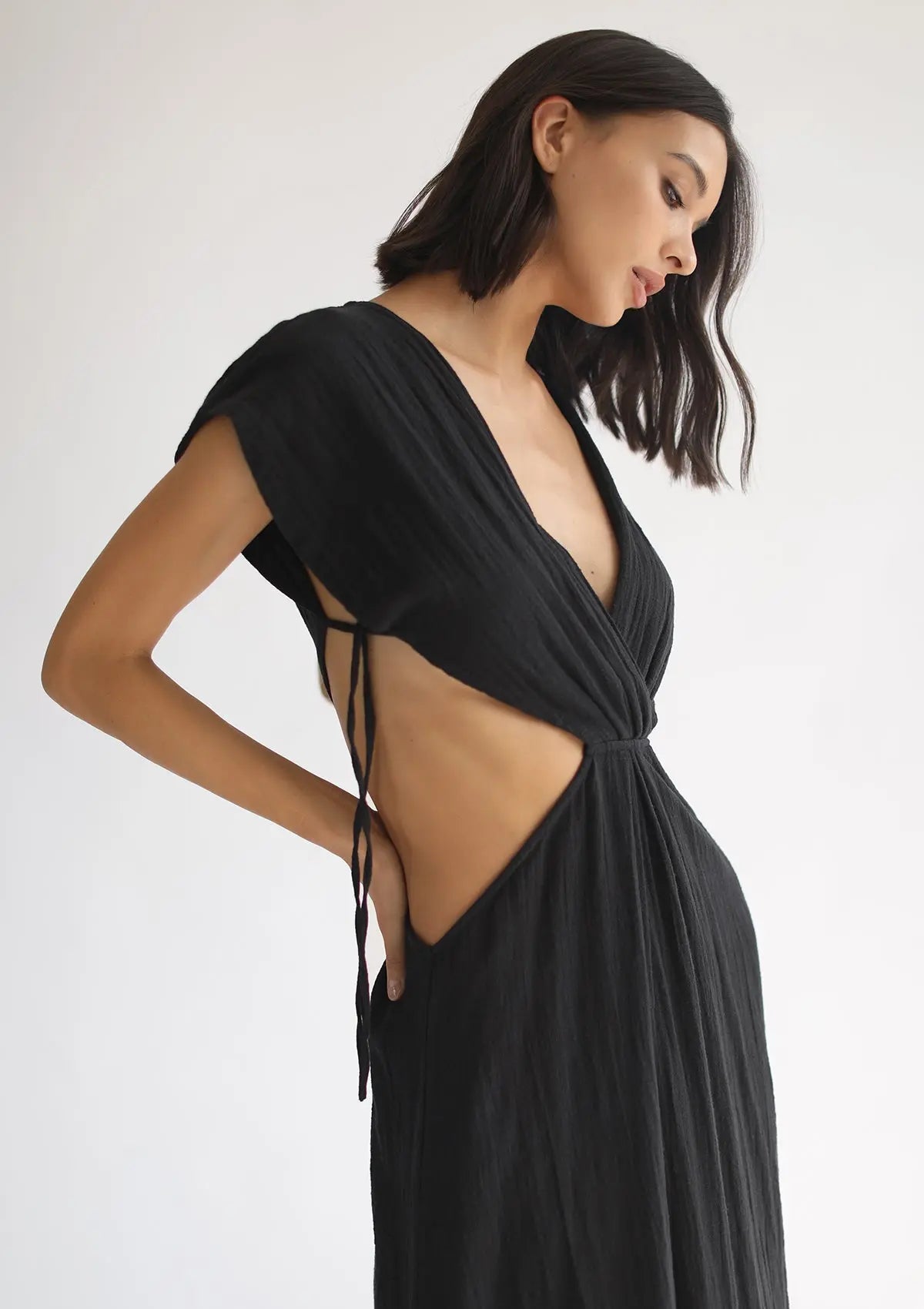 CLEO DRESS - BLACK - Studio Tia