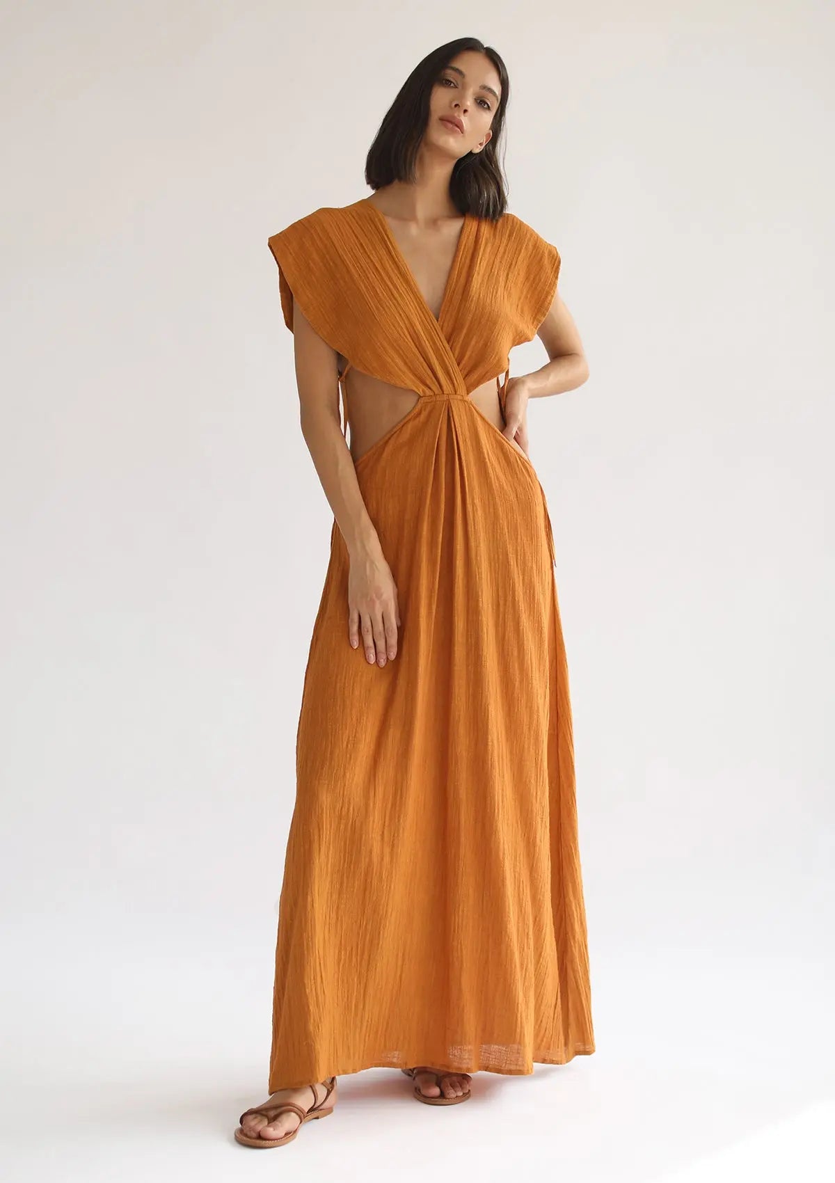 CLEO DRESS - INCA GOLD - Studio Tia