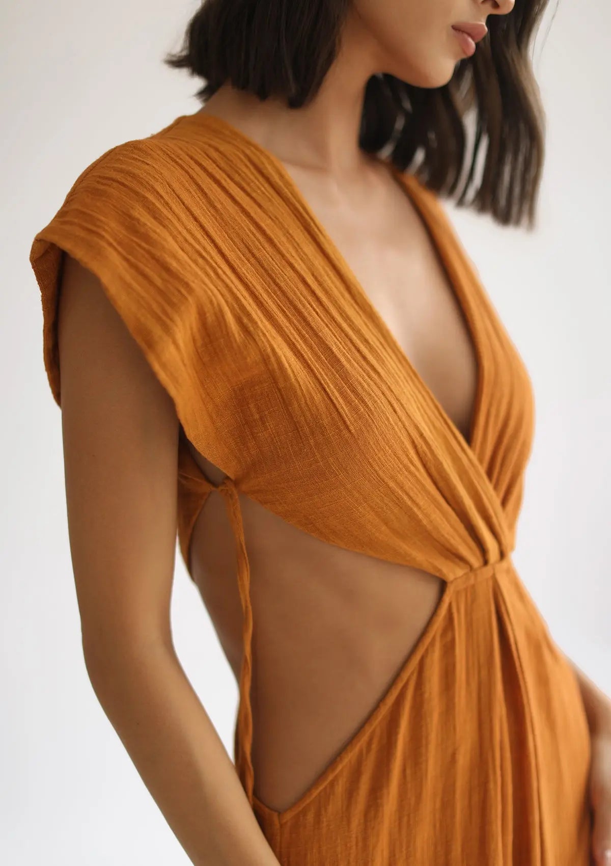 CLEO DRESS - INCA GOLD - Studio Tia