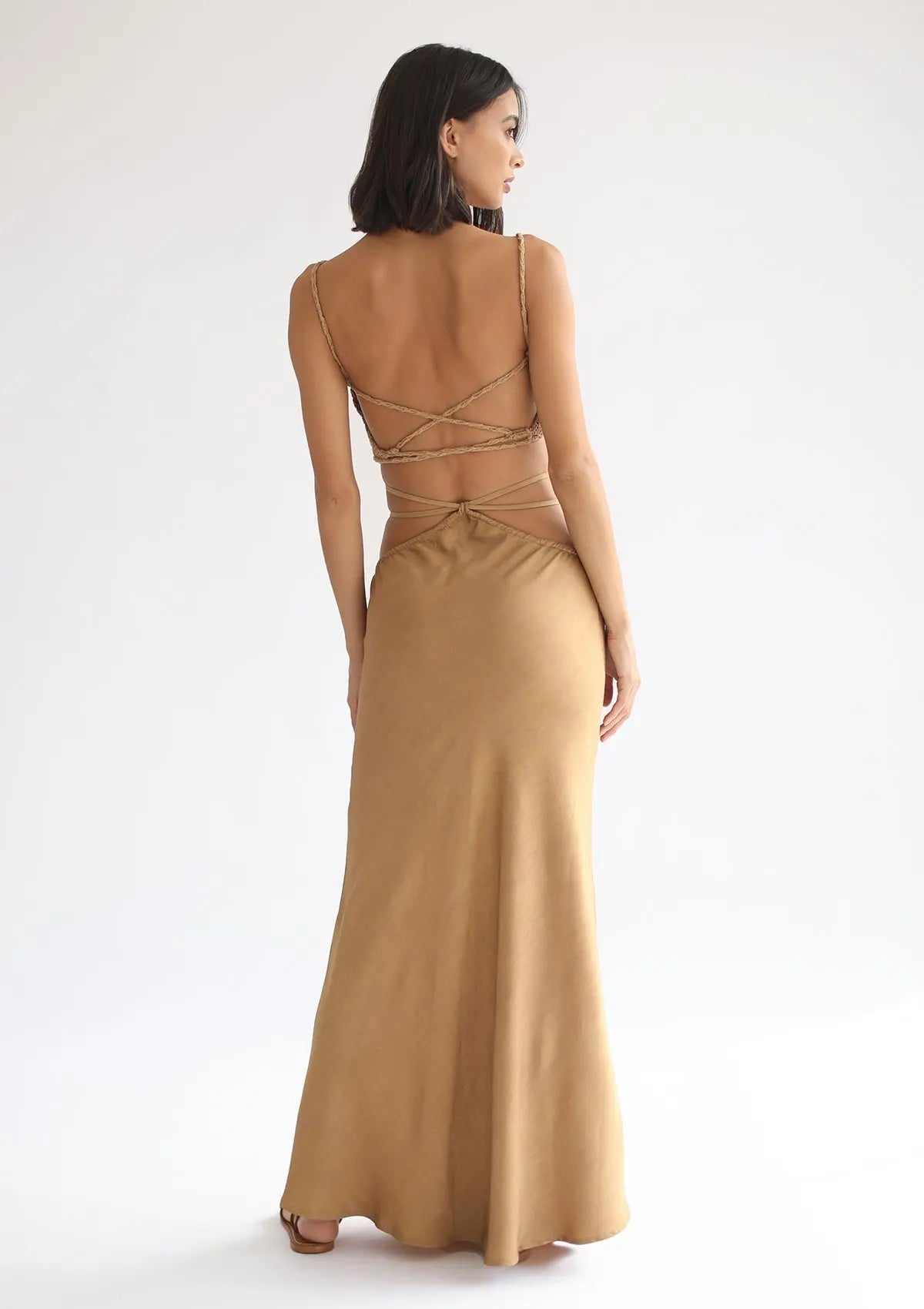 YARA MAXI SKIRT - GOLDEN TAN - Studio Tia