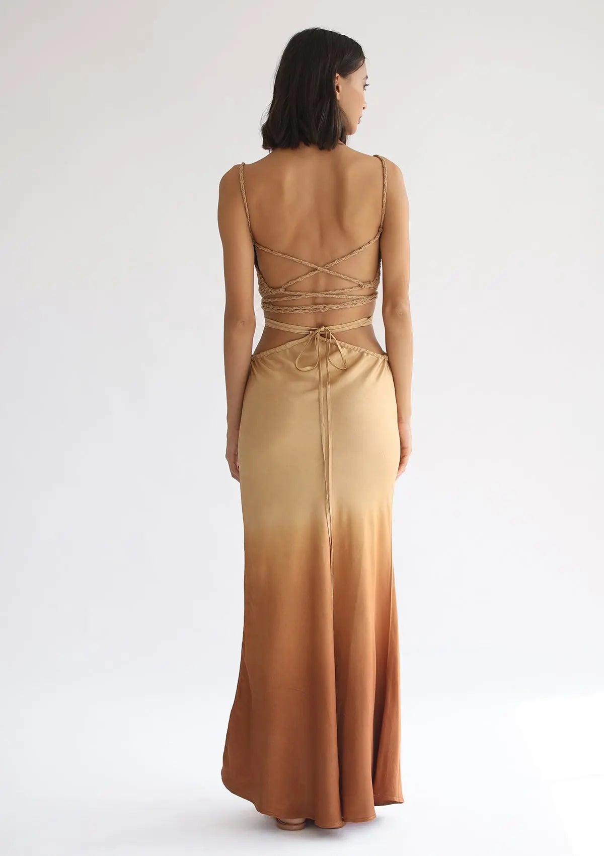 YARA MAXI SKIRT - INCA GOLD OMBRE - Studio Tia