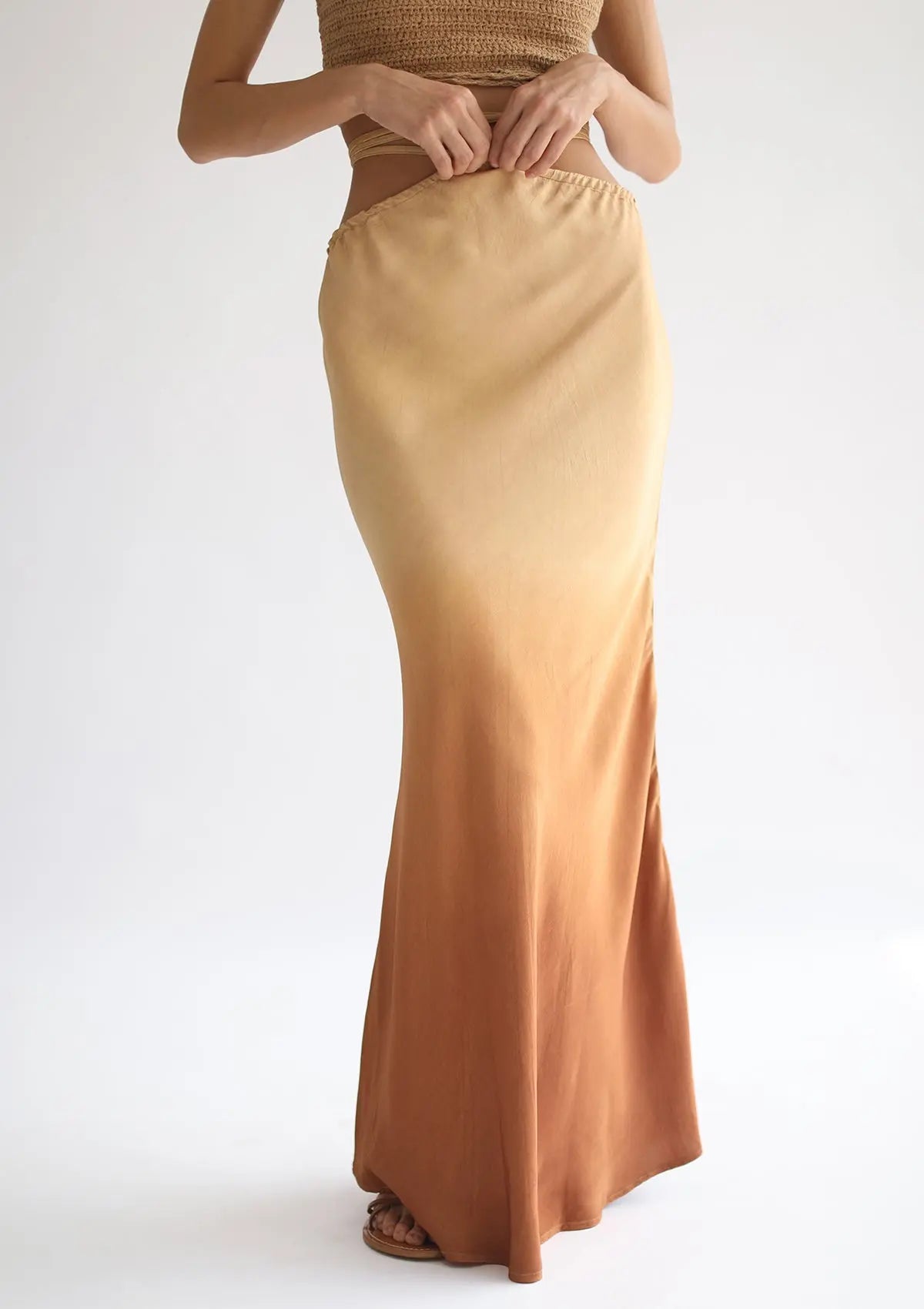 YARA MAXI SKIRT - INCA GOLD OMBRE - Studio Tia
