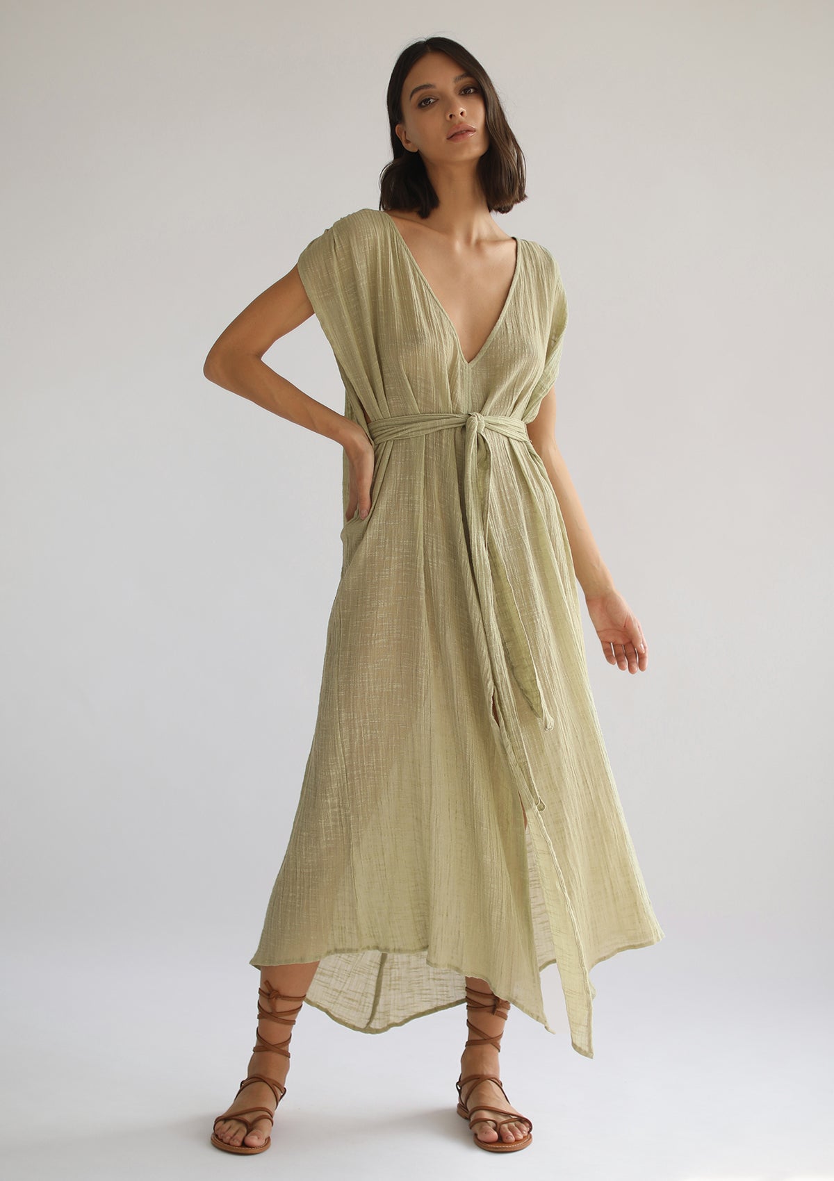 CAFTÁN ARES - PISTACHO