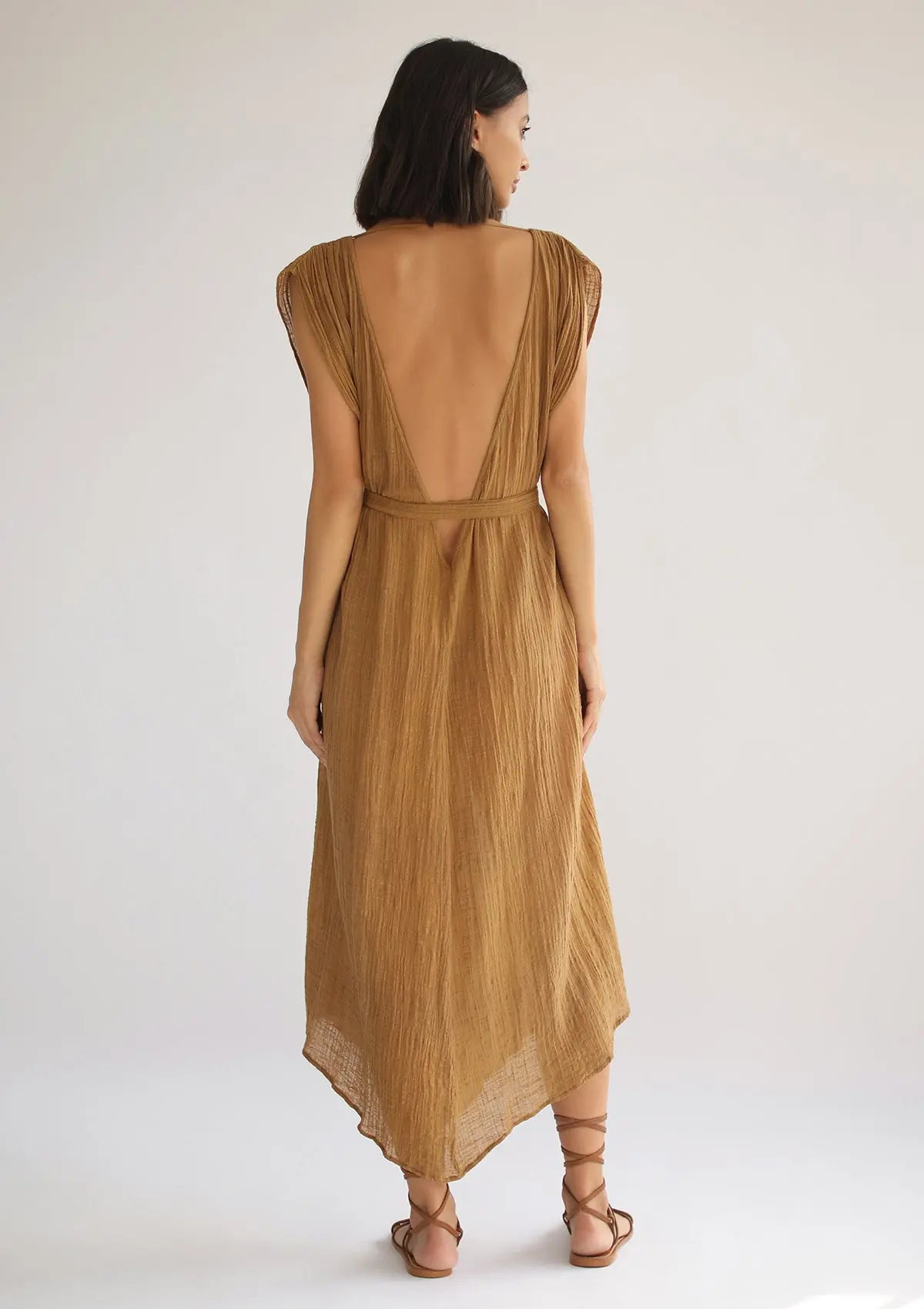 ARES KAFTAN - GOLDEN BROWN - Studio Tia