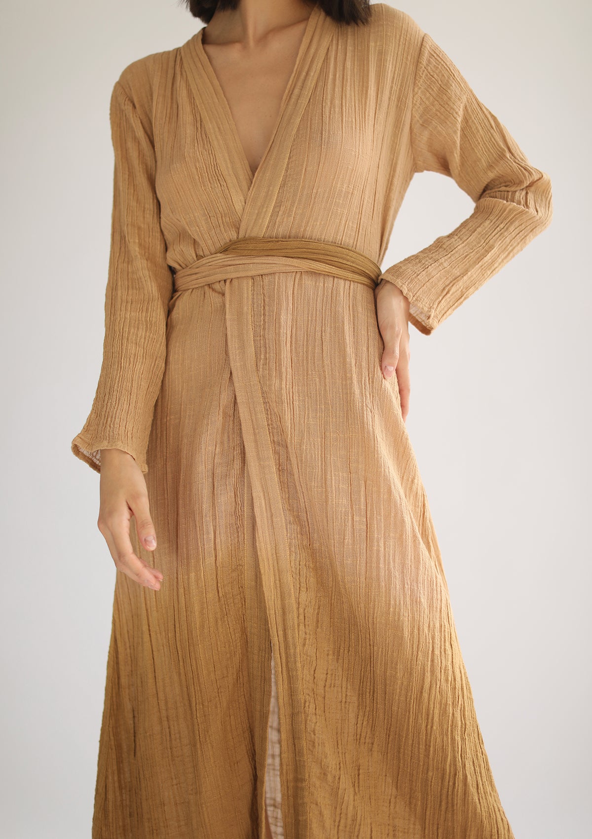 ARIA WRAP DRESS - GOLDEN OMBRE