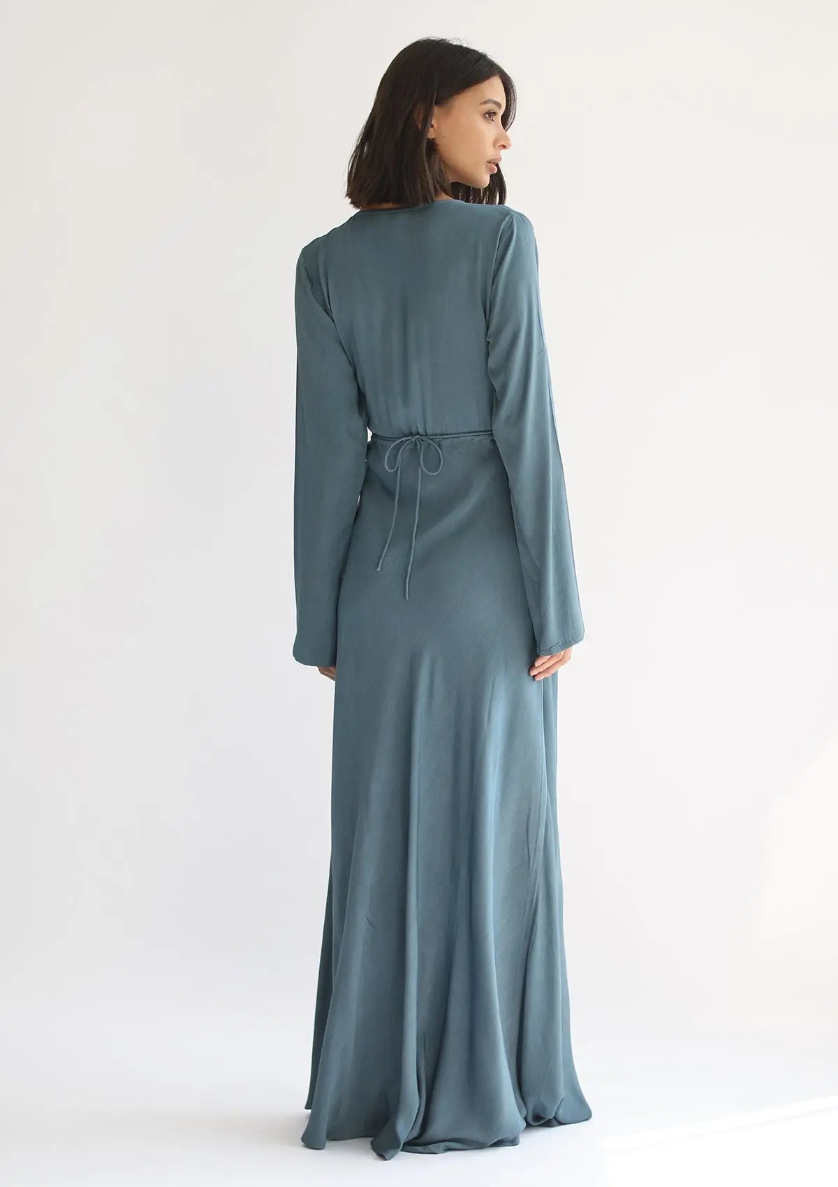 HERA MAXI DRESS - AEGEAN BLUE - Studio Tia