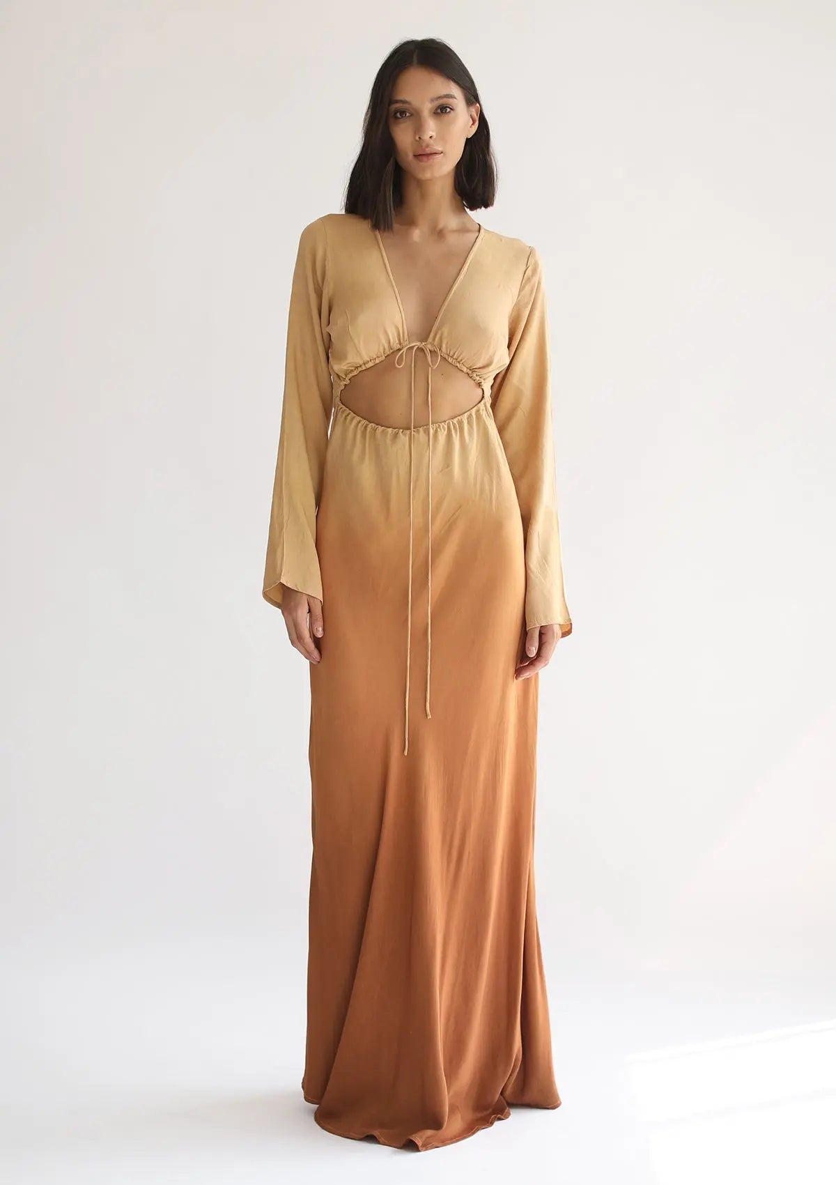 HERA MAXI DRESS - INCA GOLD OMBRE - Studio Tia