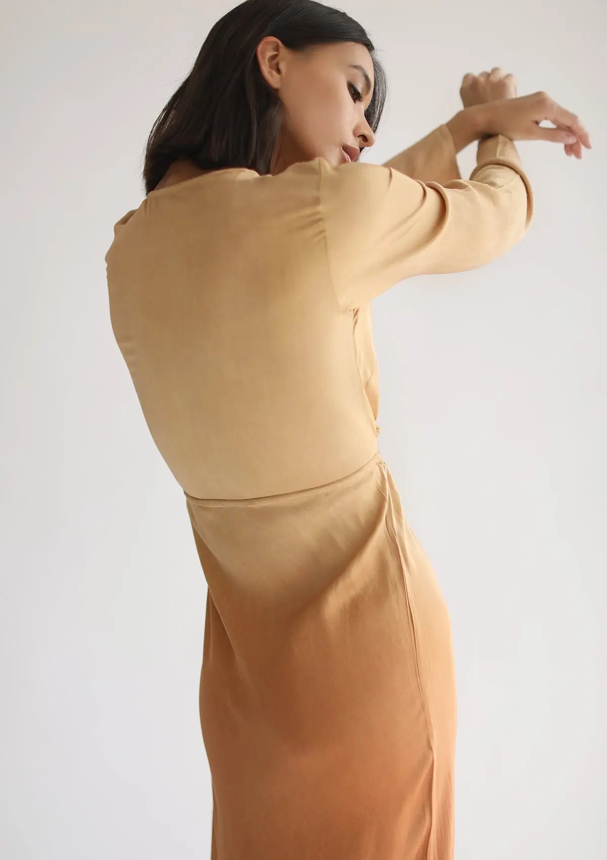 HERA MAXI DRESS - INCA GOLD OMBRE - Studio Tia