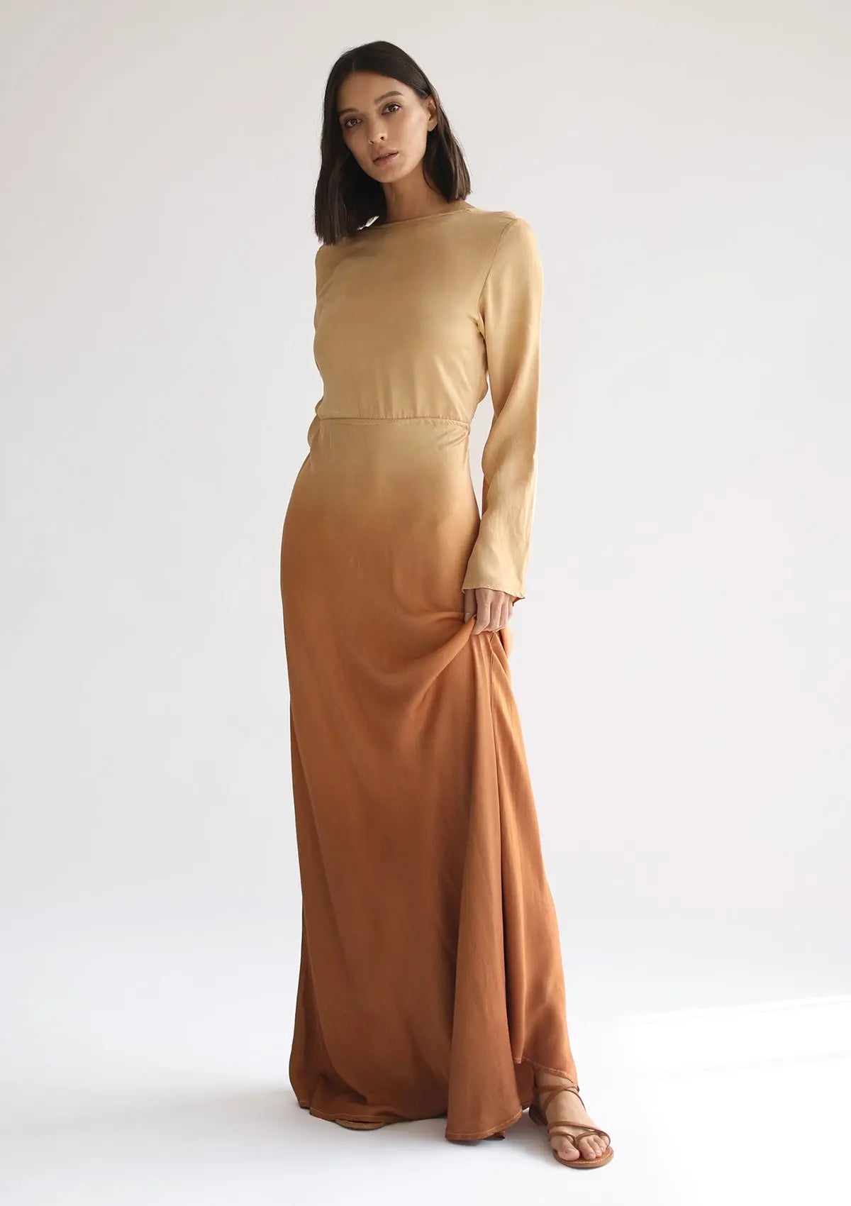 HERA MAXI DRESS - INCA GOLD OMBRE - Studio Tia