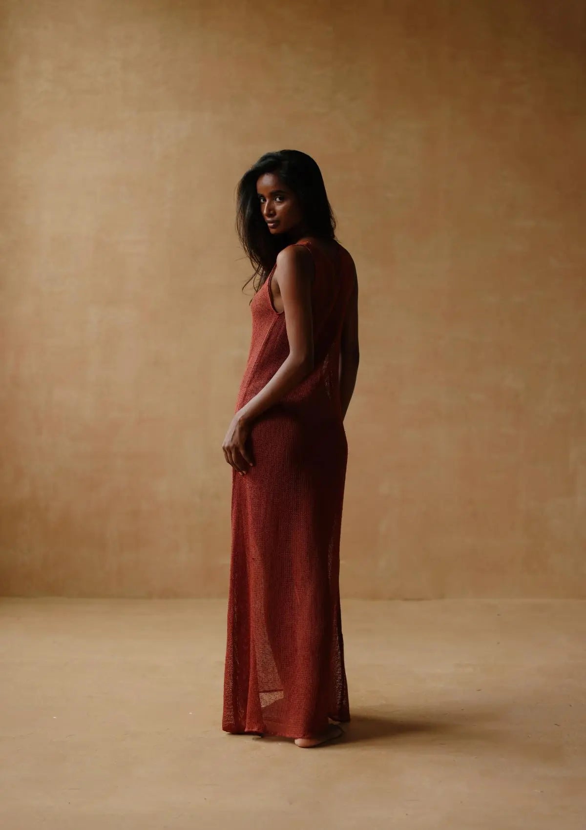 ZOEY MAXI DRESS – BAKED CLAY