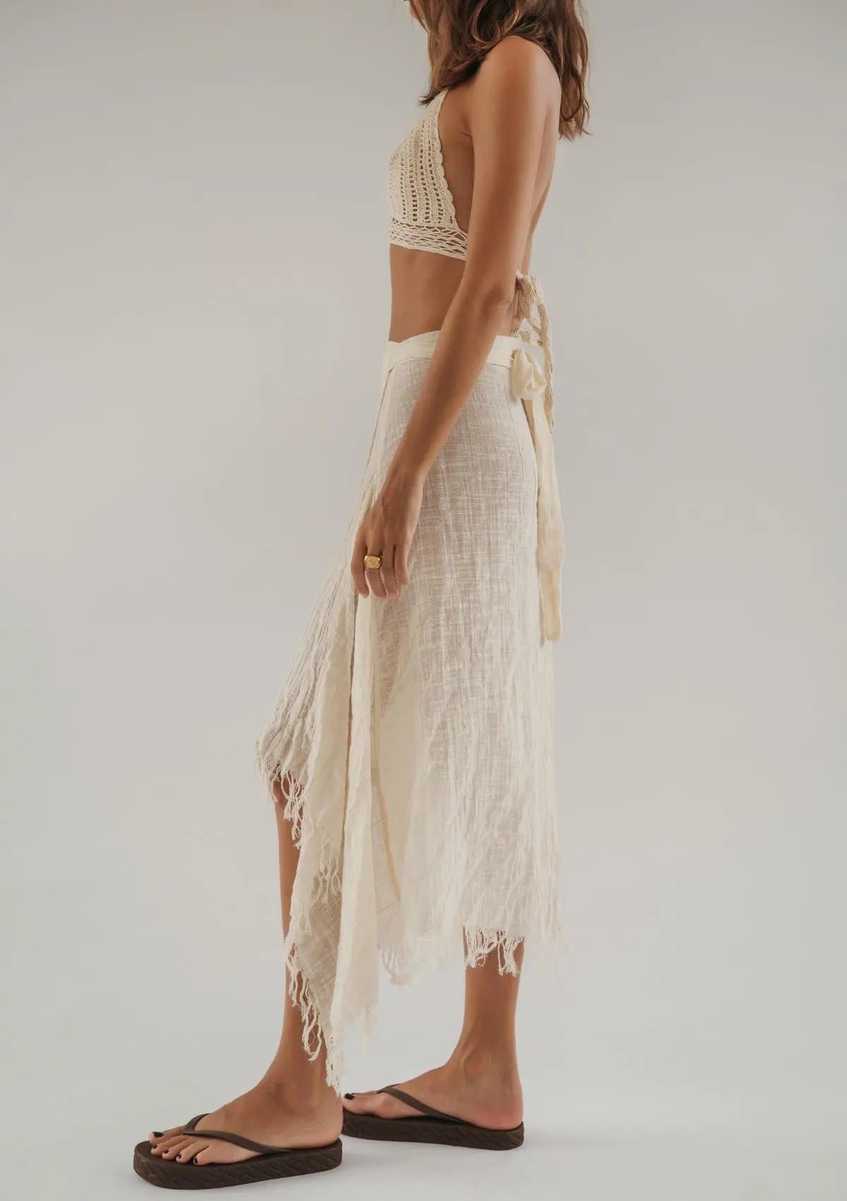 EMBER SARONG SKIRT- UNDYED KORA