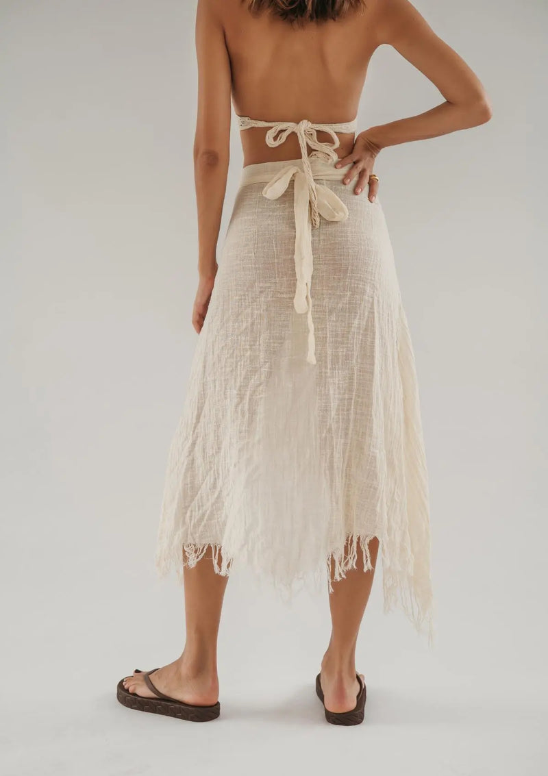 EMBER SARONG SKIRT- UNDYED KORA