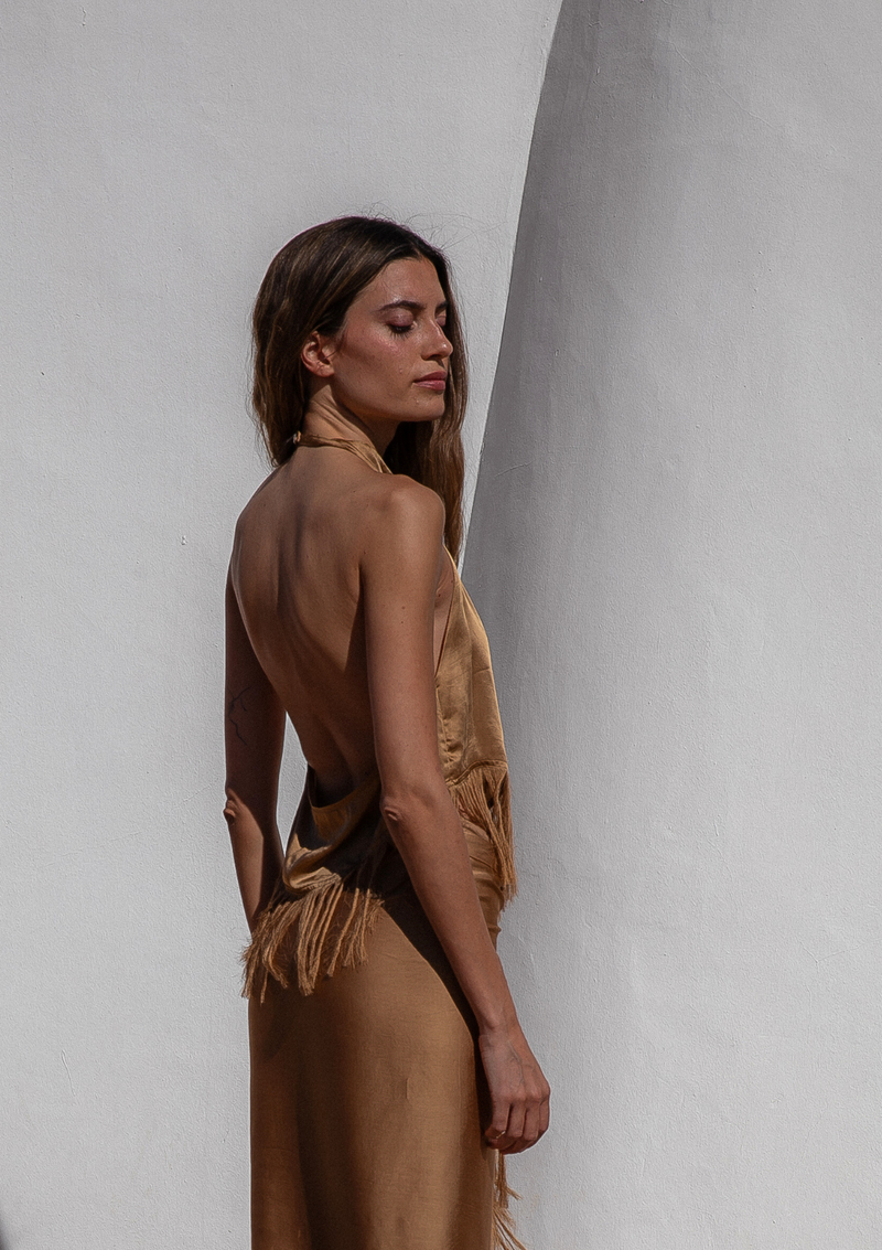FAYE TOP - GOLDEN BROWN