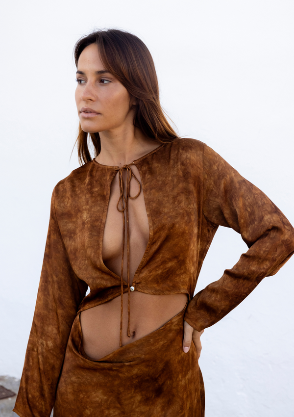 ROMELLE DRESS- GOLDEN