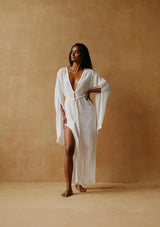 SIA KAFTAN DRESS - NATURAL