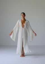 SIA KAFTAN DRESS - NATURAL