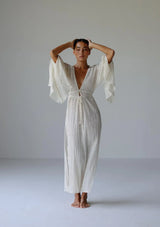 SIA KAFTAN DRESS - NATURAL