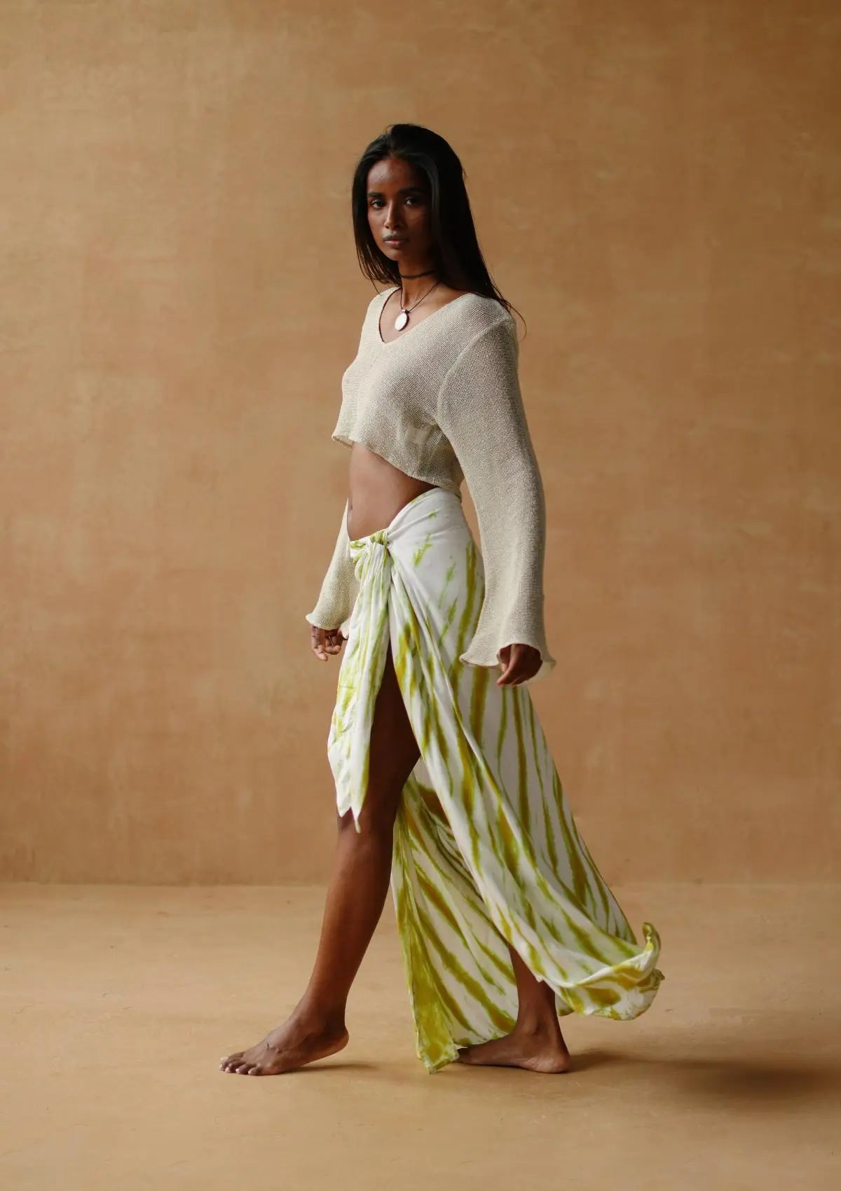 ALEXIA STAM♡Lace Long Skirt ALAIA WRAP SKIRT - ACCACIA LEAF - Studio Tia