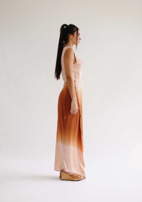 ENYA DRESS - PICANTE TO TOAST OMBRE